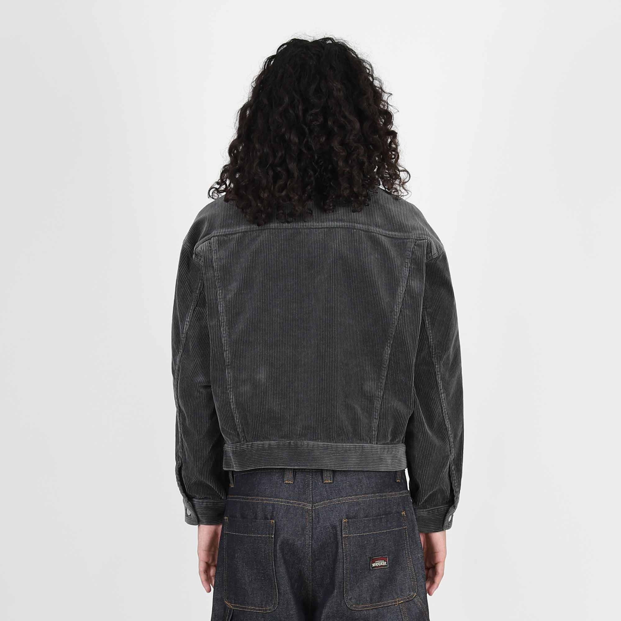8W Cord Trucker Jacket - Grey product photo
