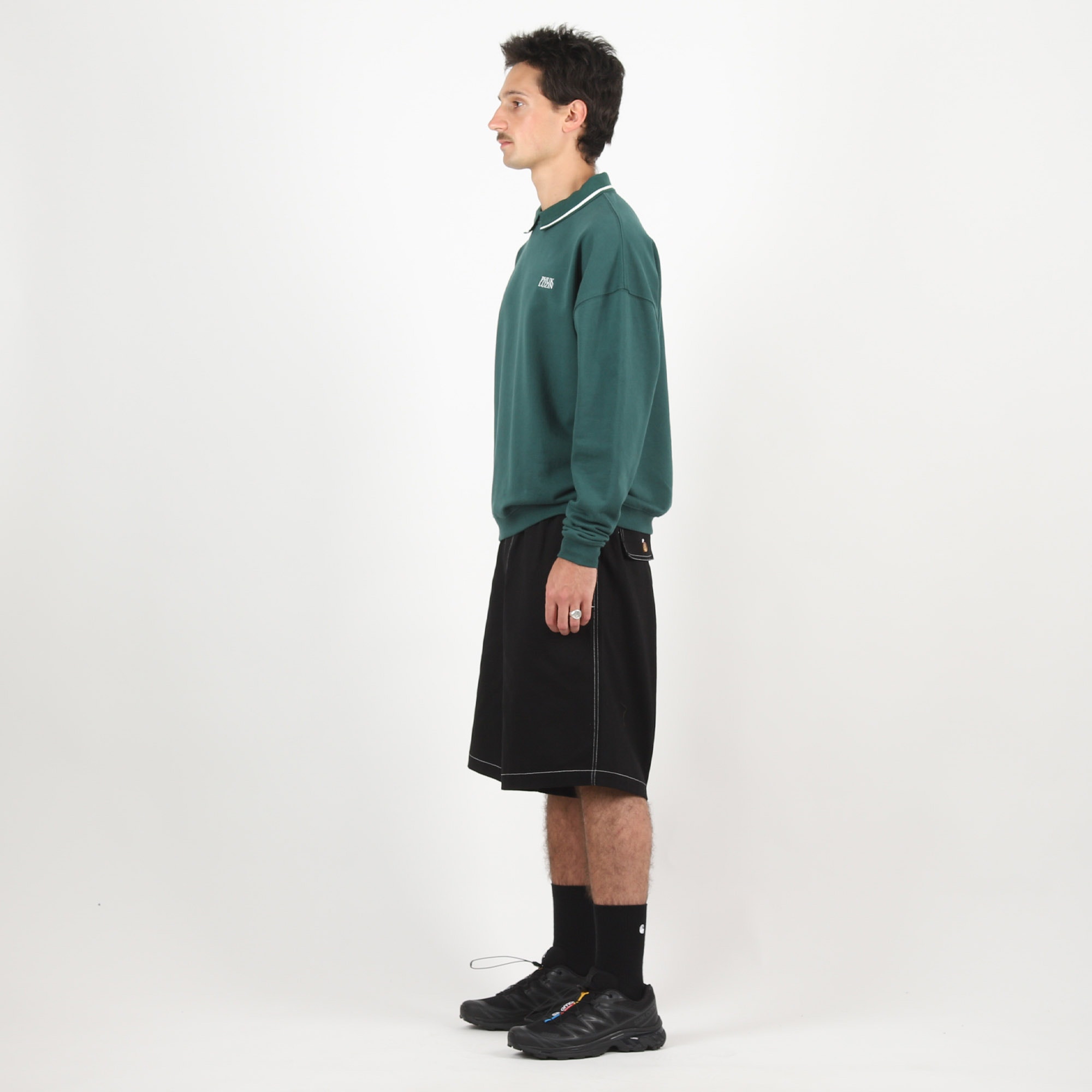 Phuk Luzin Collared Sweatshirt - Spruce product photo