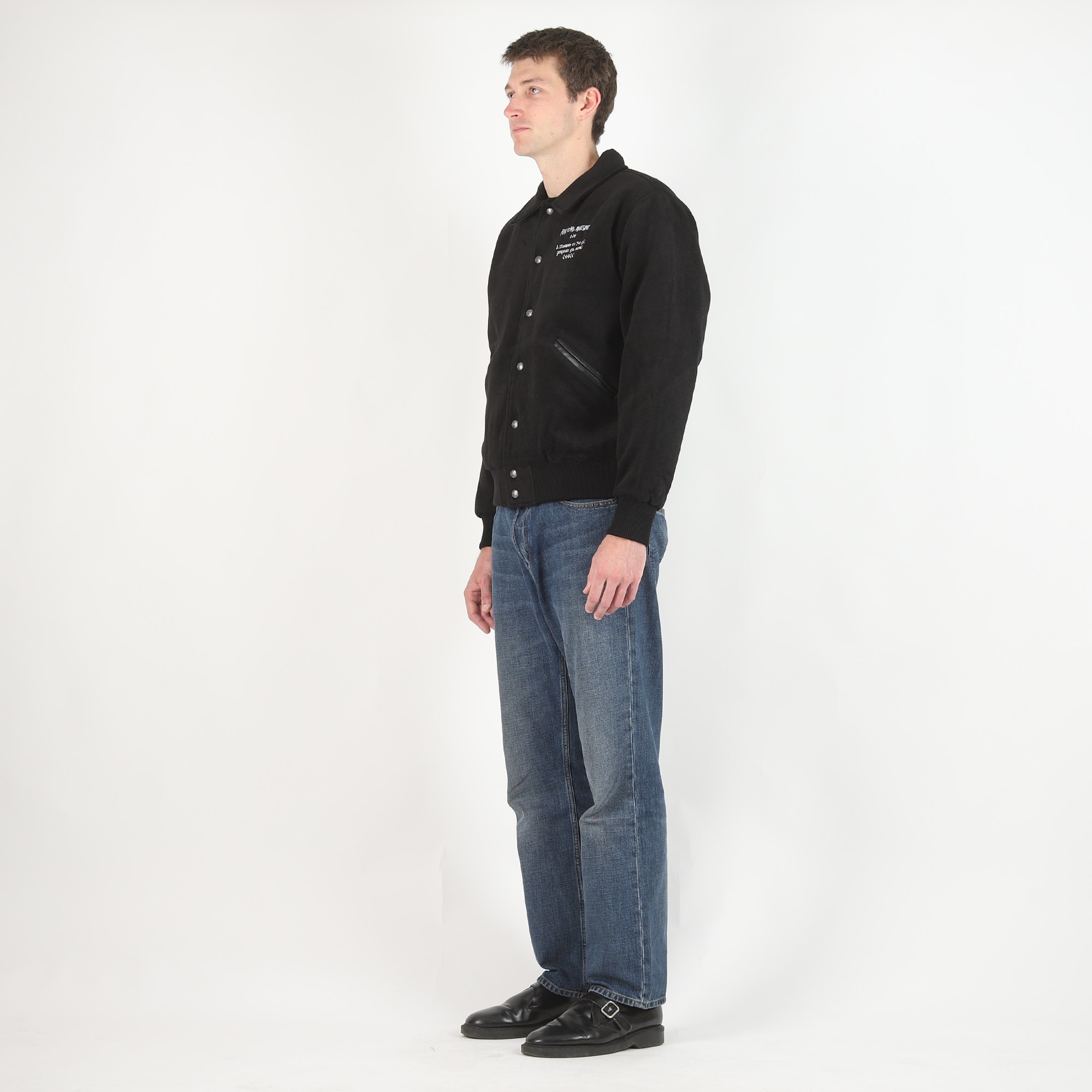 Korea Bar Varsity Jacket - Black product photo