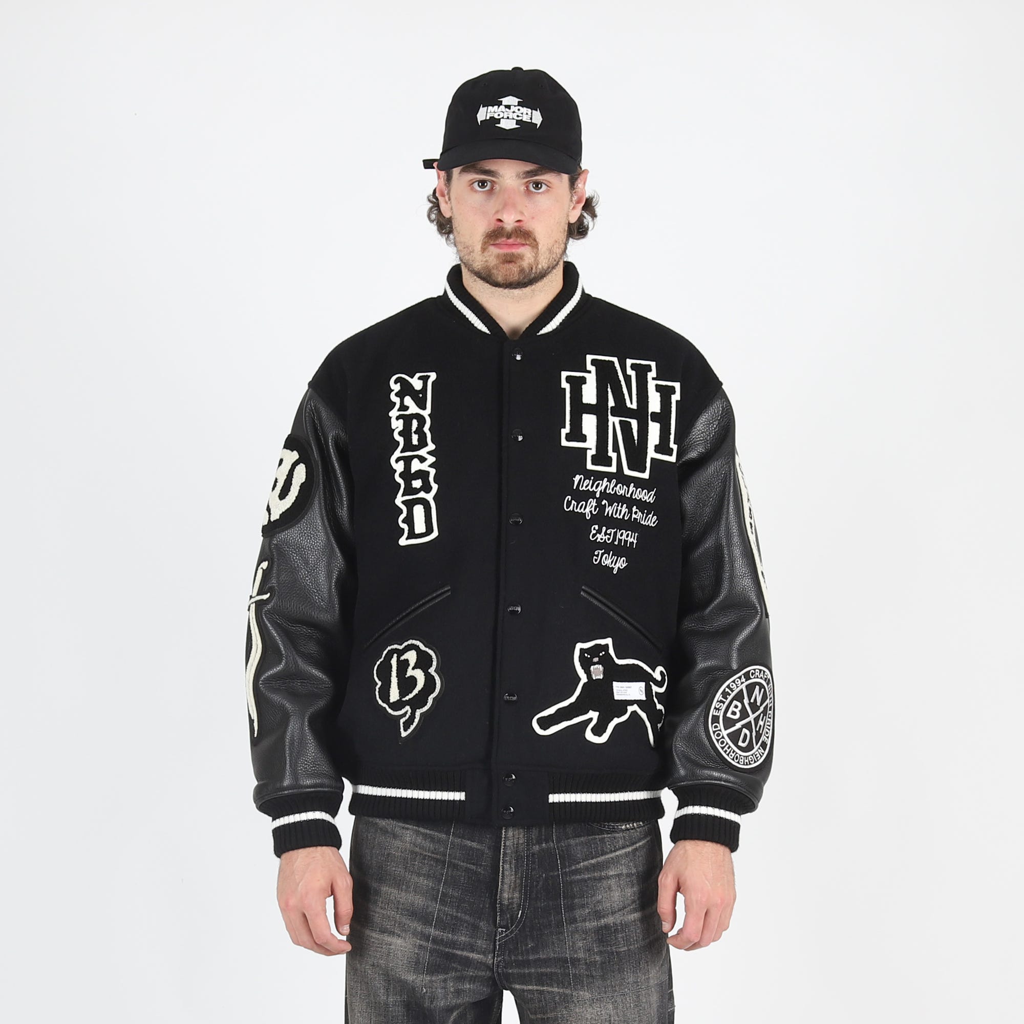Neighborhood new arrivals stadium jacket