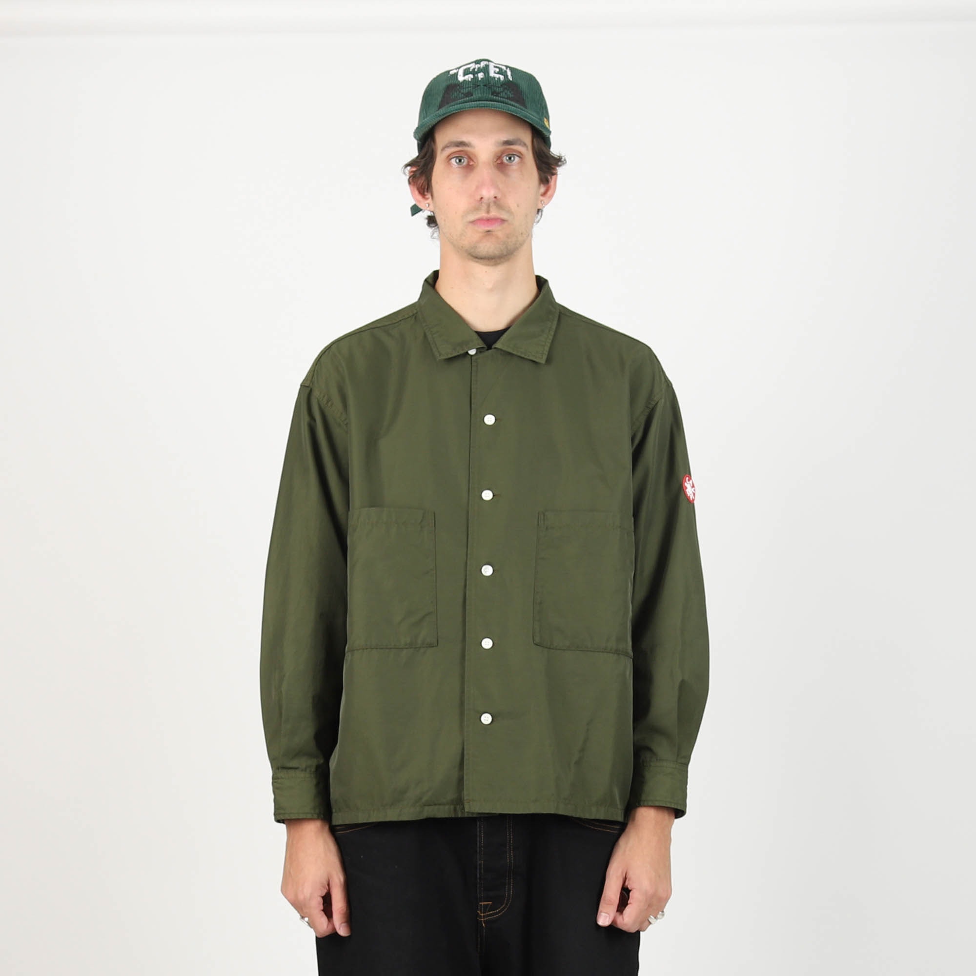 CN Twill Open Shirt - Green product photo