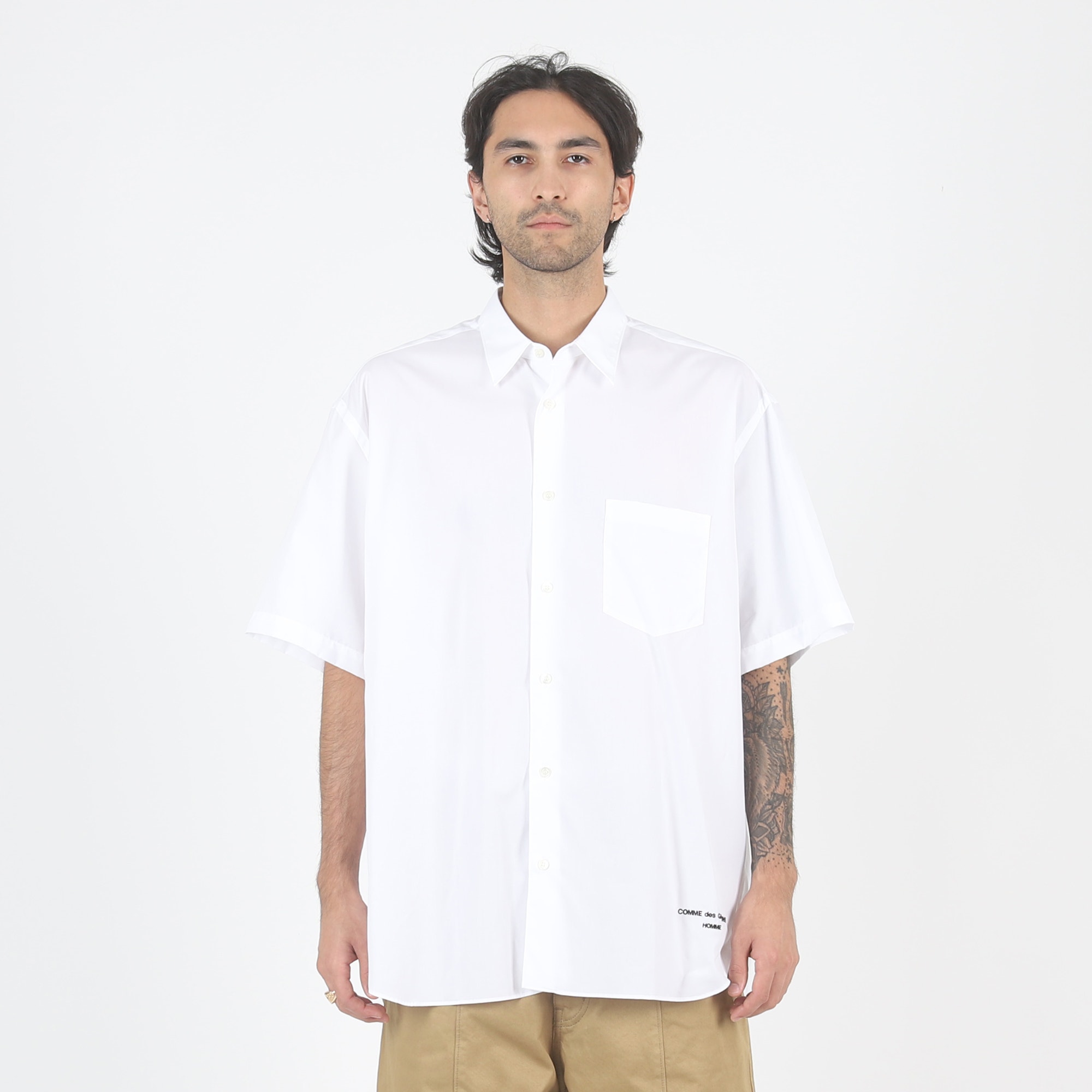 Cotton Broad S/S Shirt - White product photo