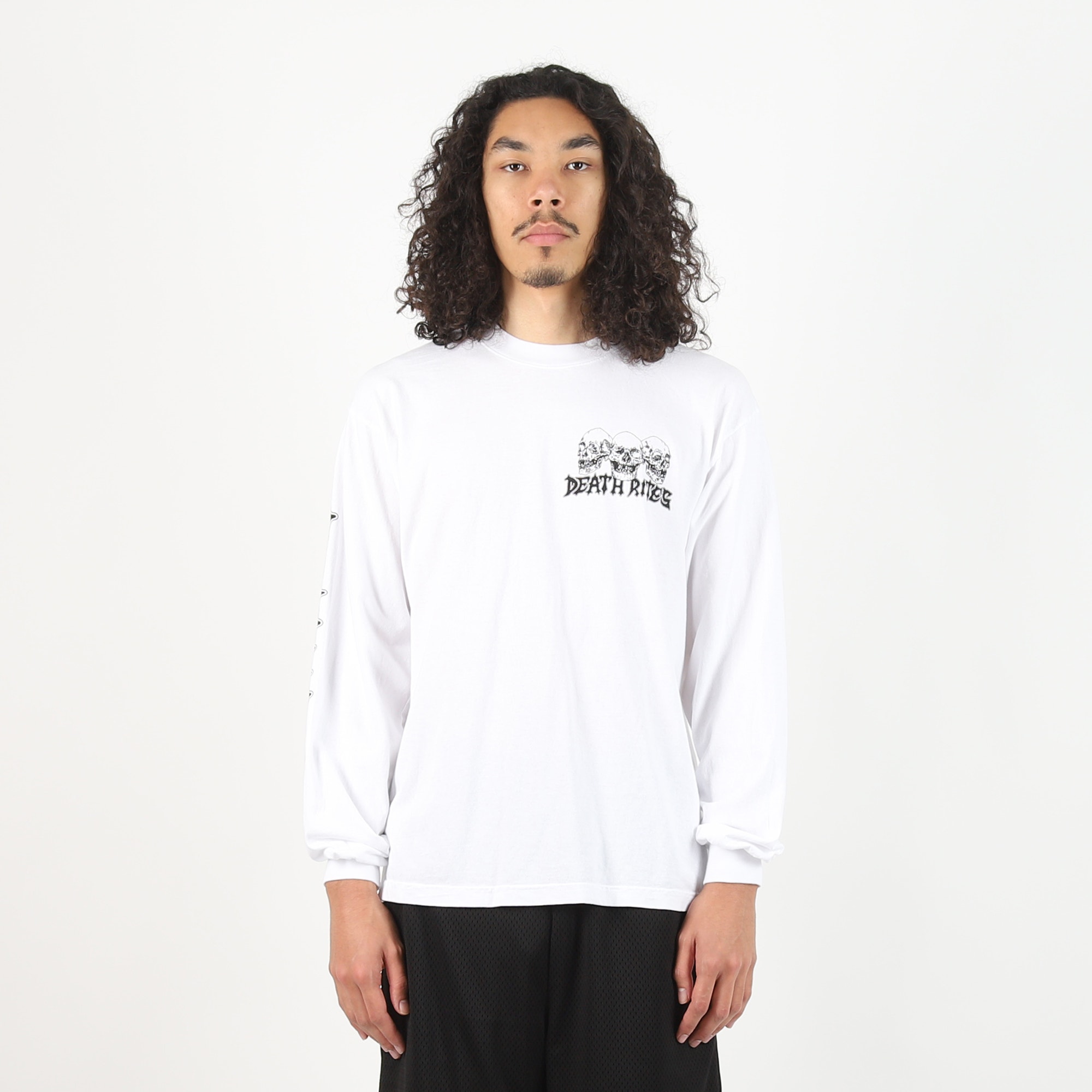 Axe Grinder LS T-Shirt - White product photo
