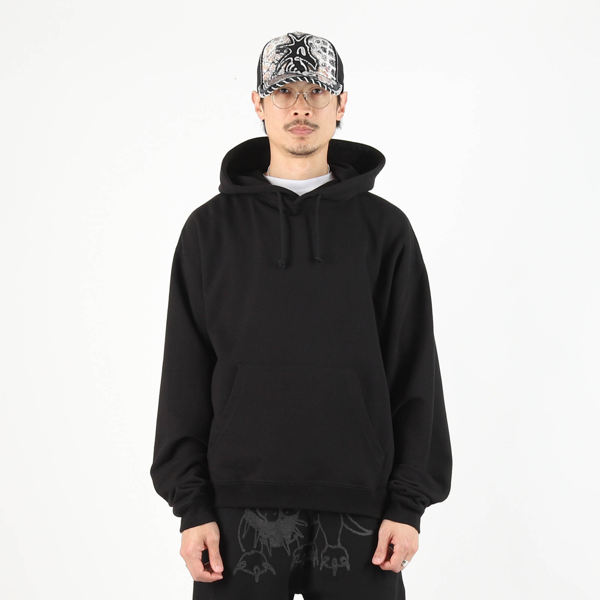 Reflective Finesse Pup Hoodie - Black product photo