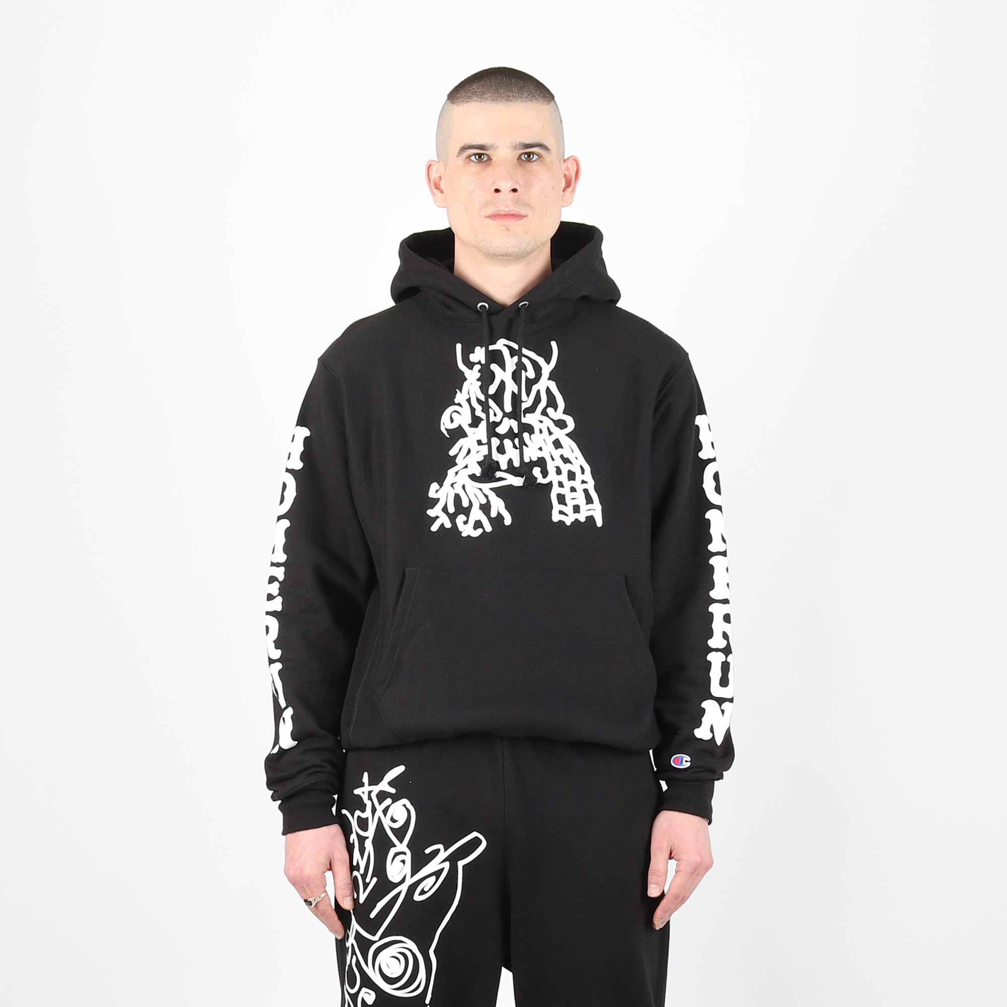 Wombat Hoodie - Black/White product photo