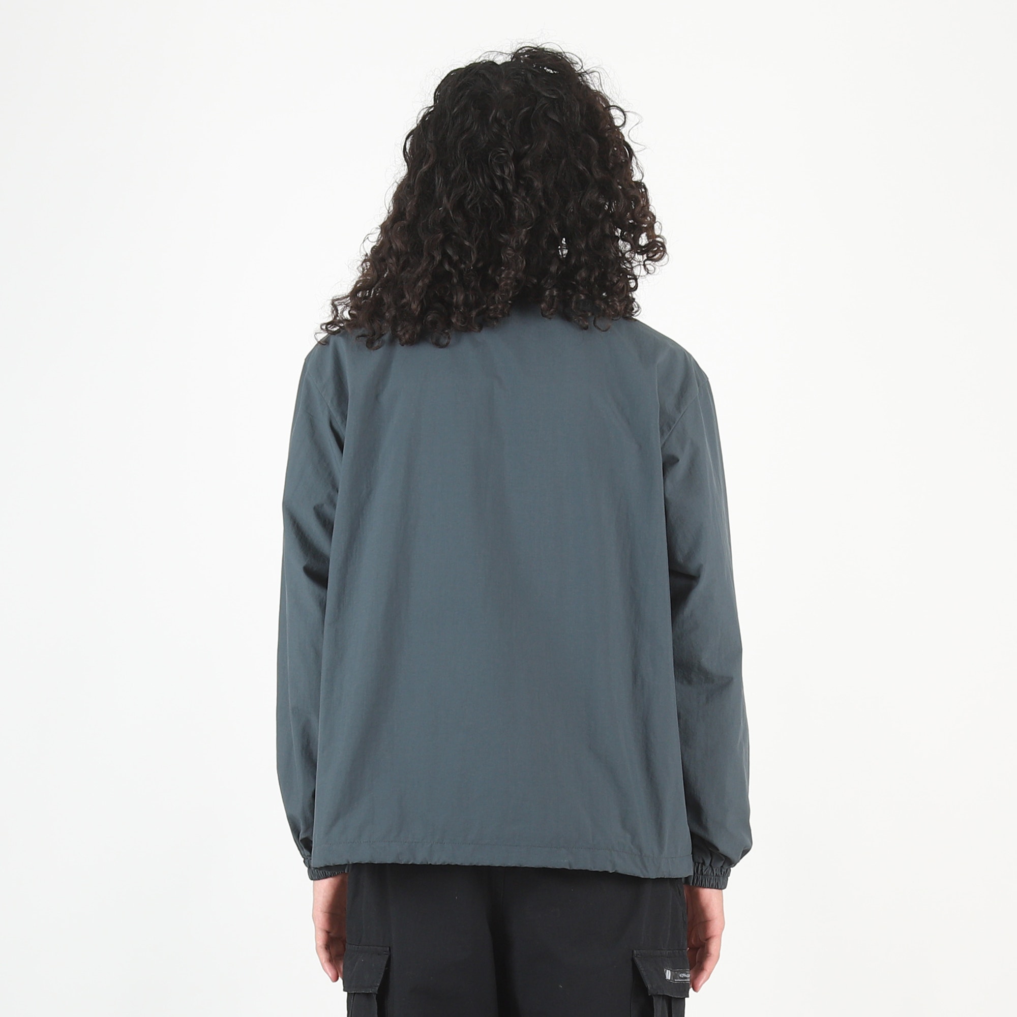 Nylon Tussah Pertex Track Jacket - Charcoal product photo