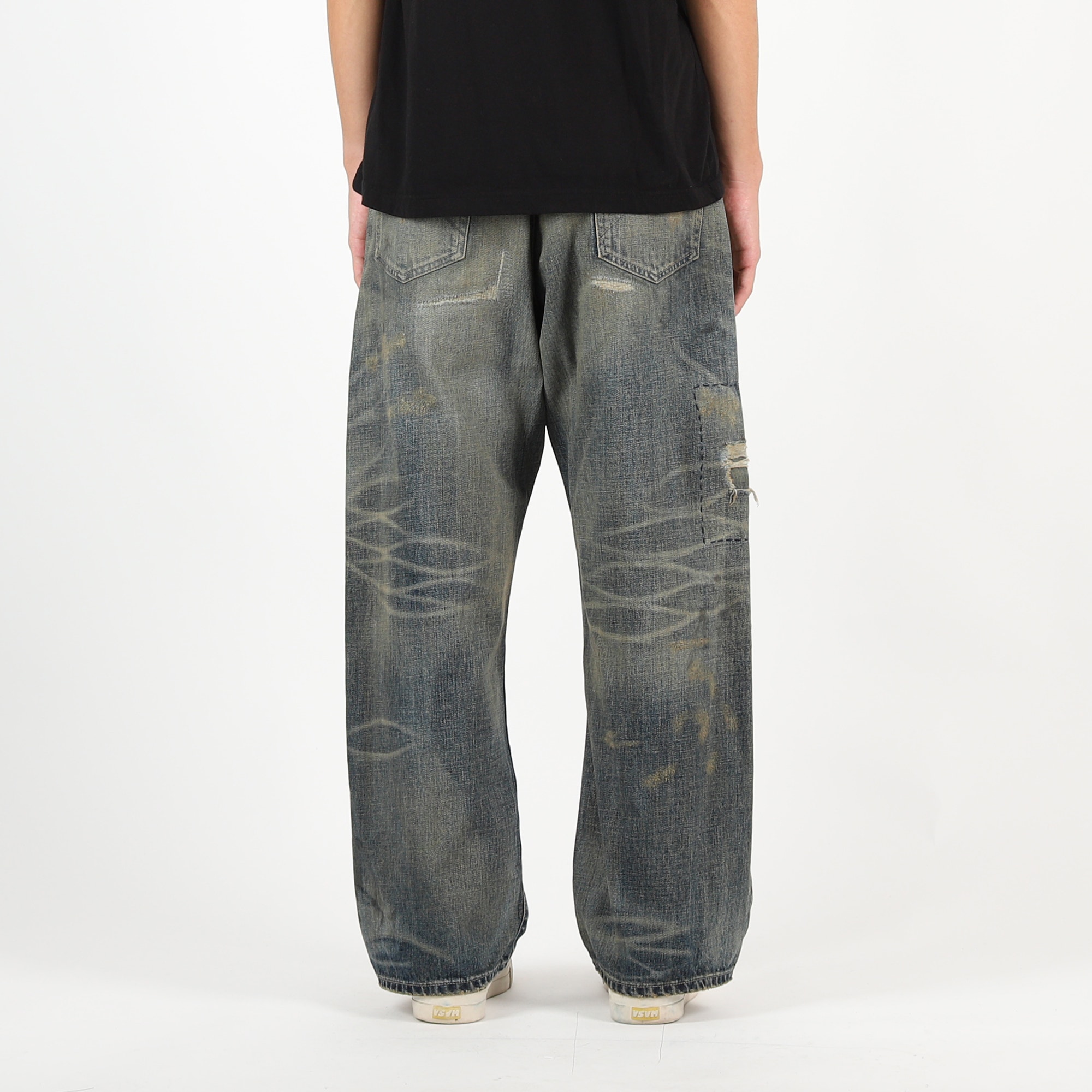 Savage Denim DP Wide Pants - Indigo product photo