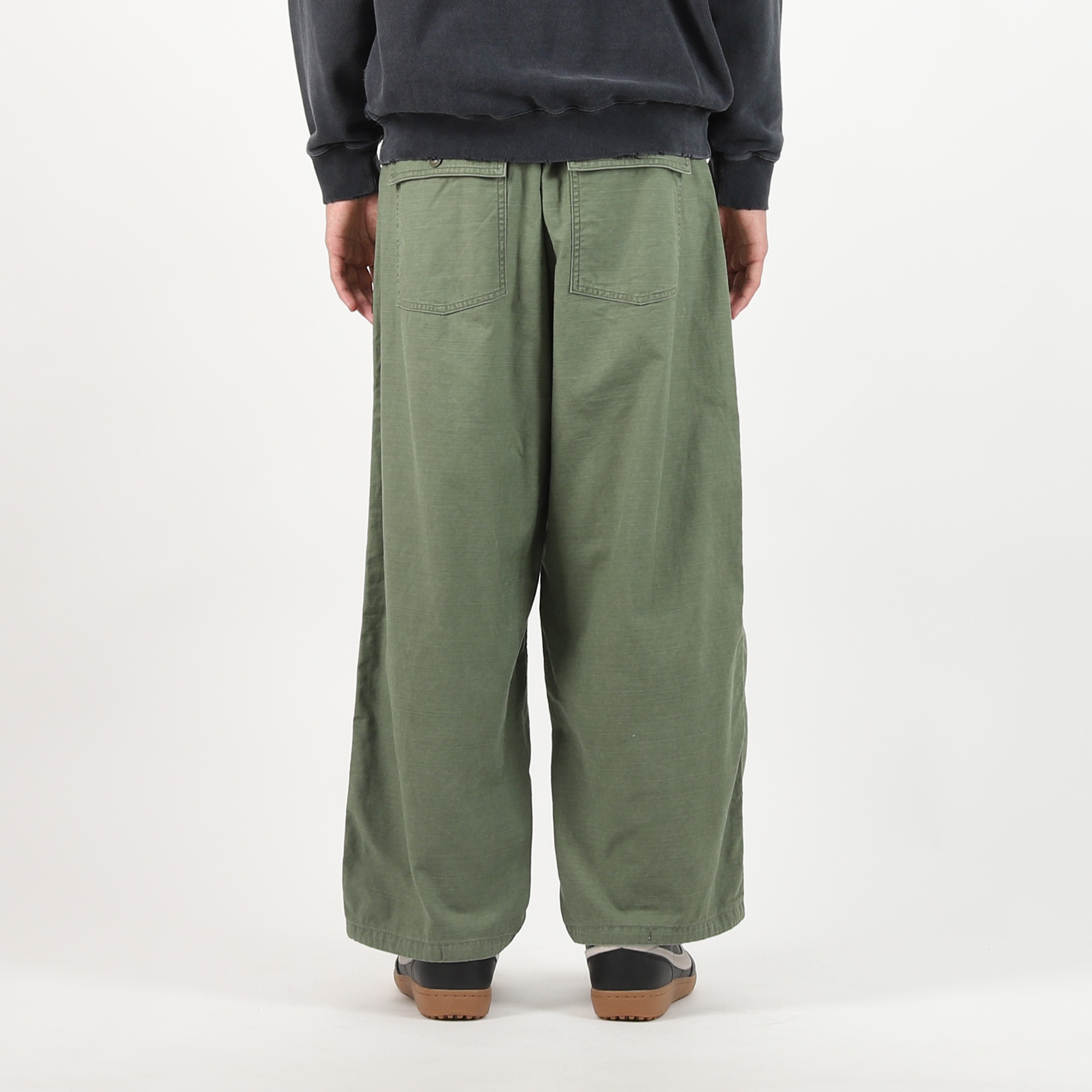 Wide Baker Pants - Olive Drab product photo