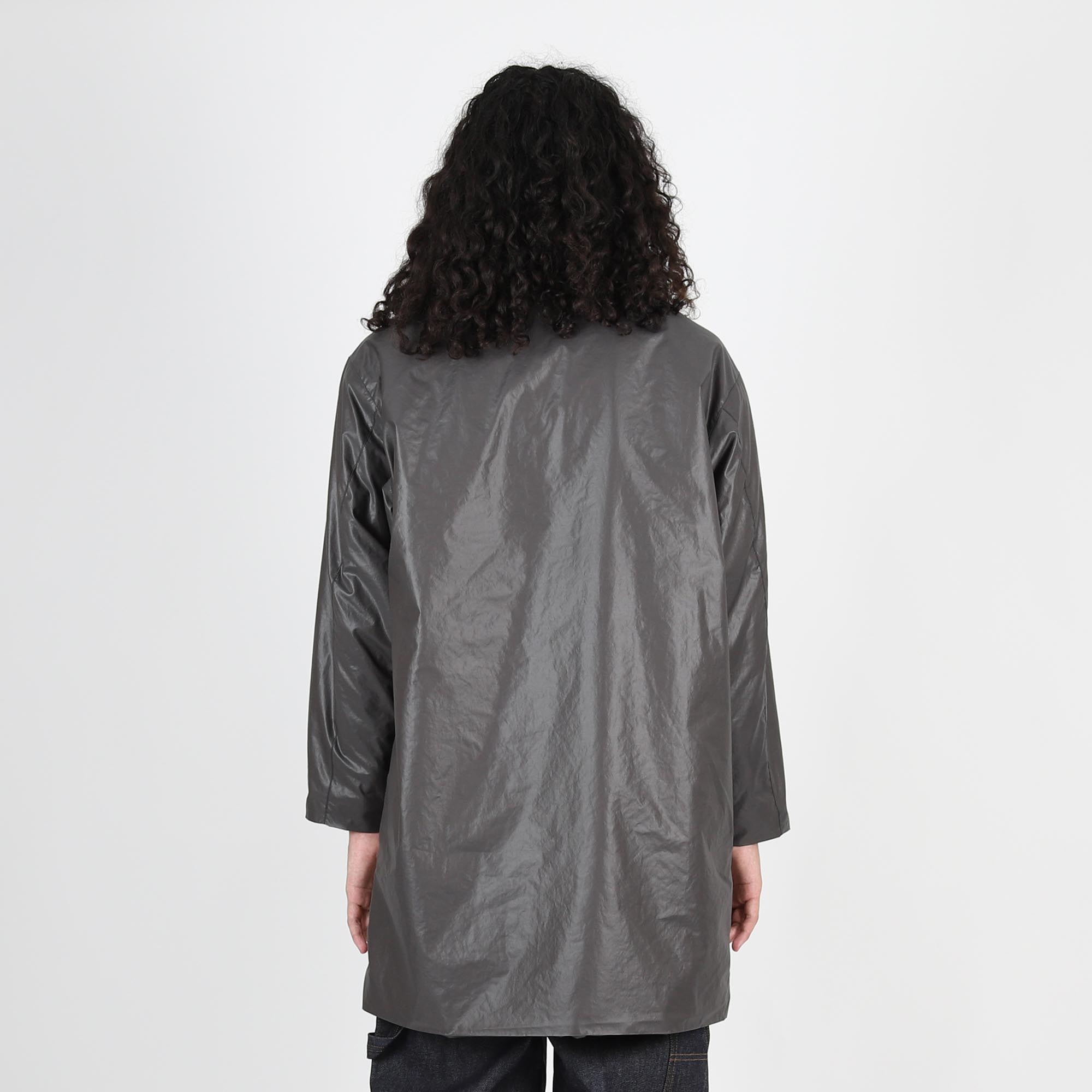 Fleece Lined Zip Coat - Charcoal product photo