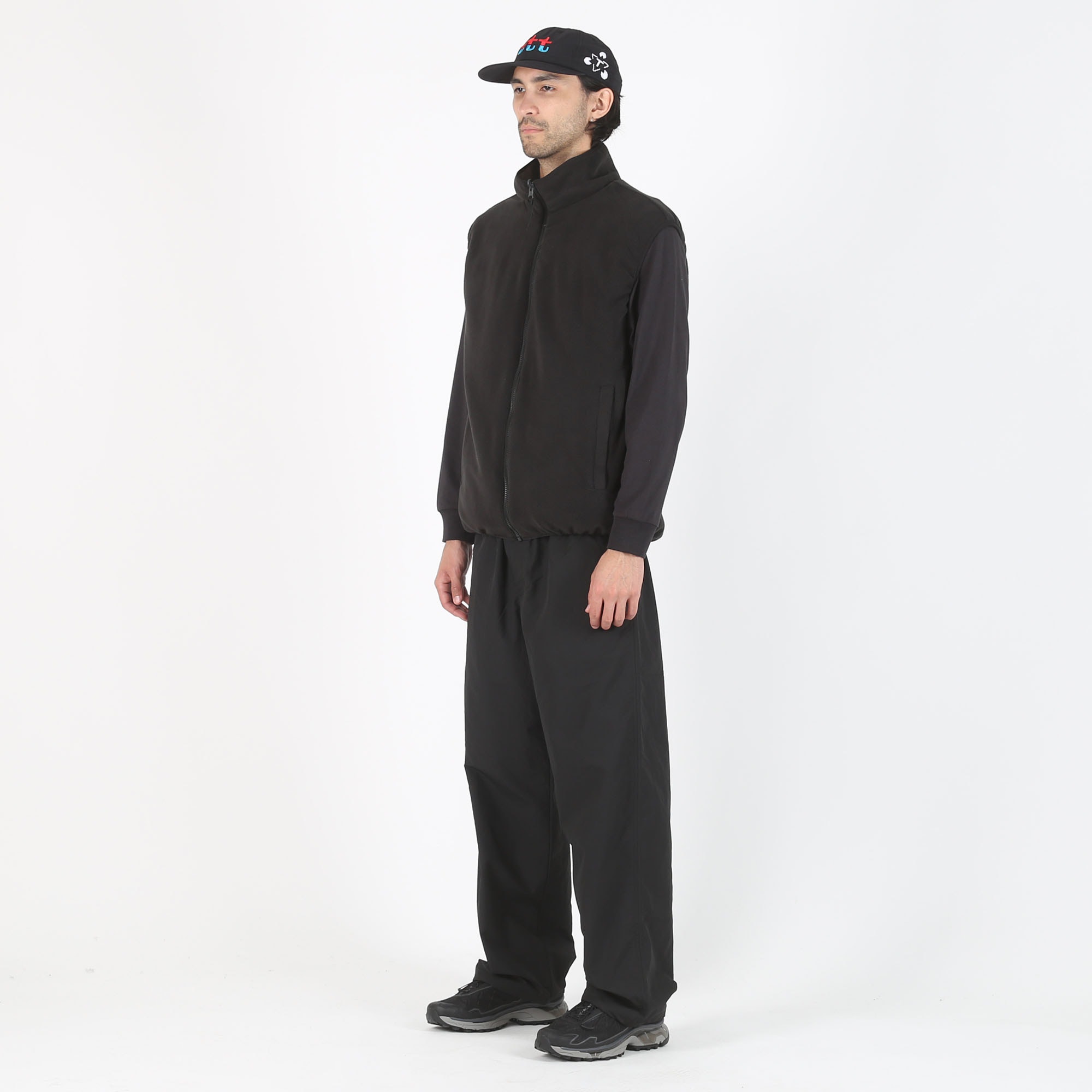Reversible Fleece Gilet - Olive/Black product photo