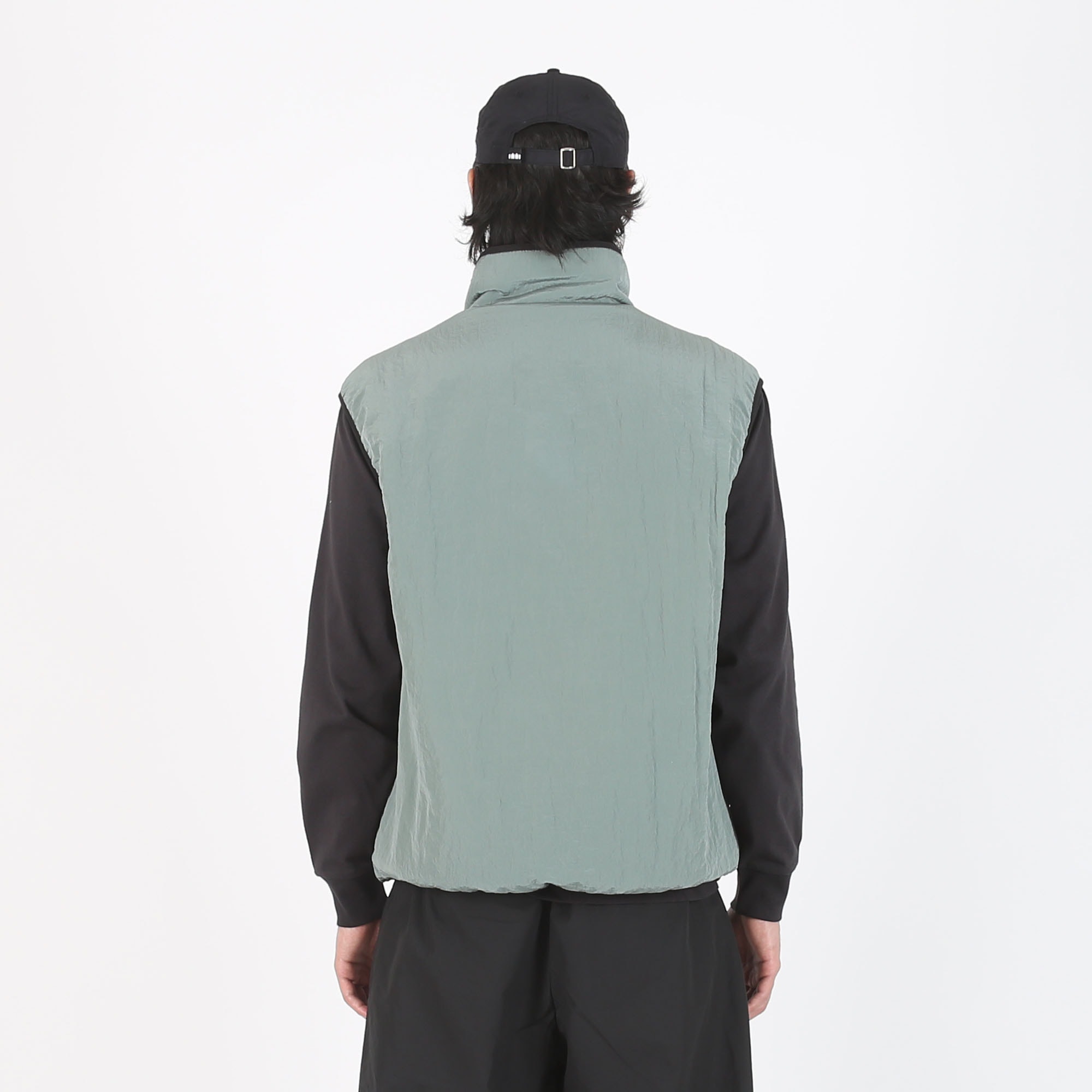 Reversible Fleece Gilet - Olive/Black product photo