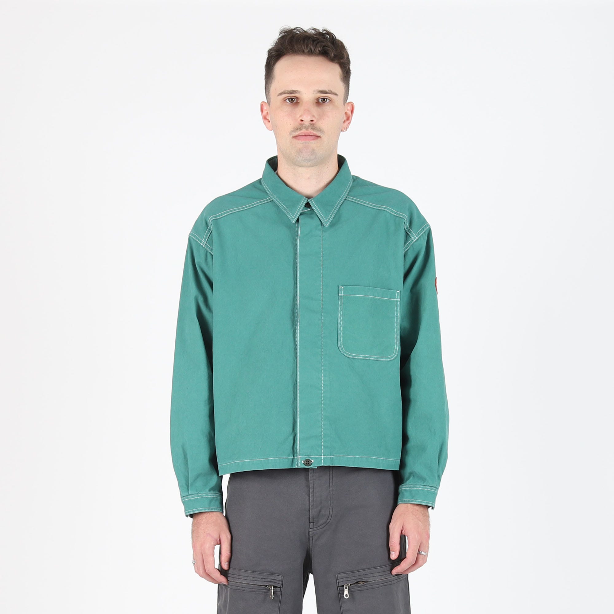 Short shirt deals jacket