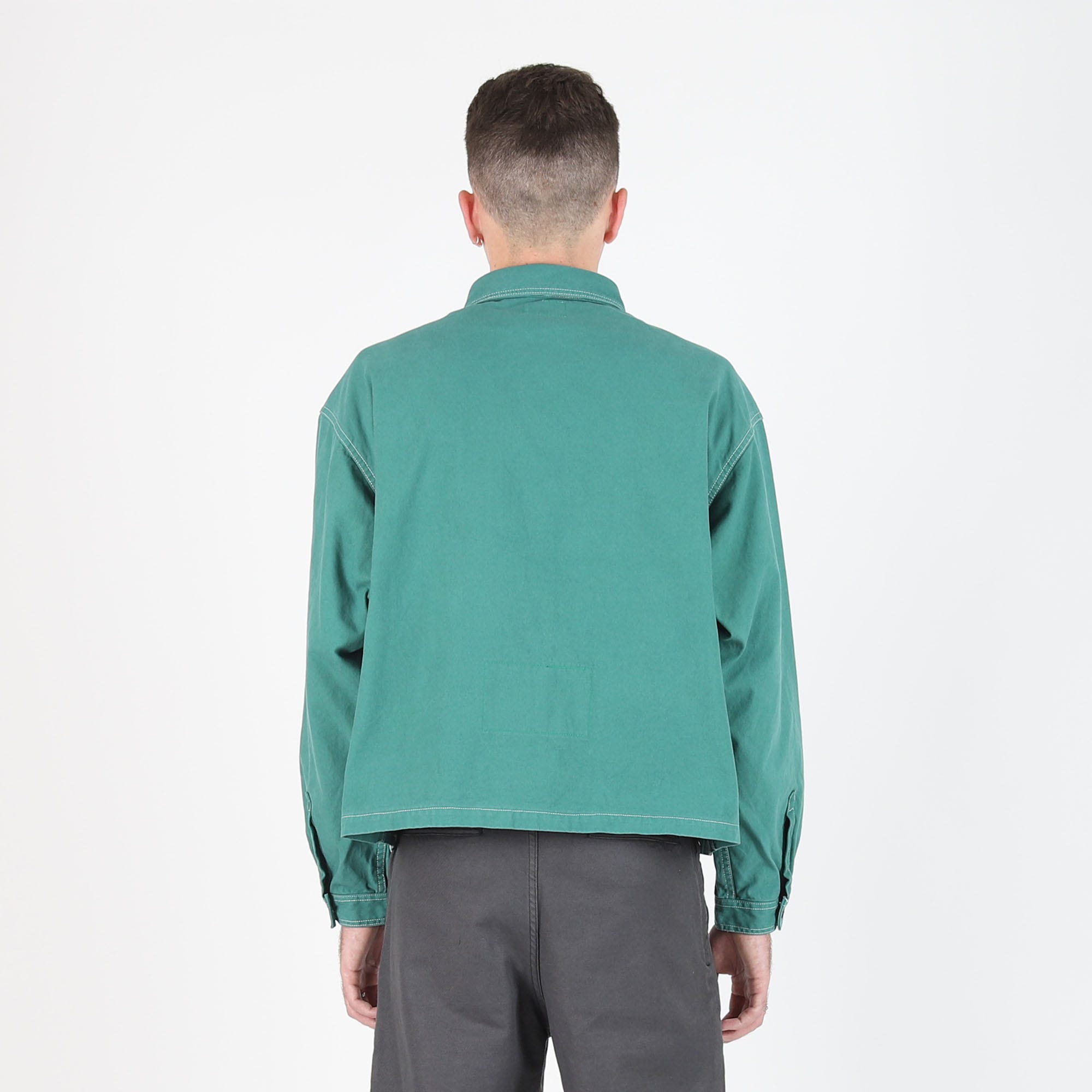 Green discount short jacket