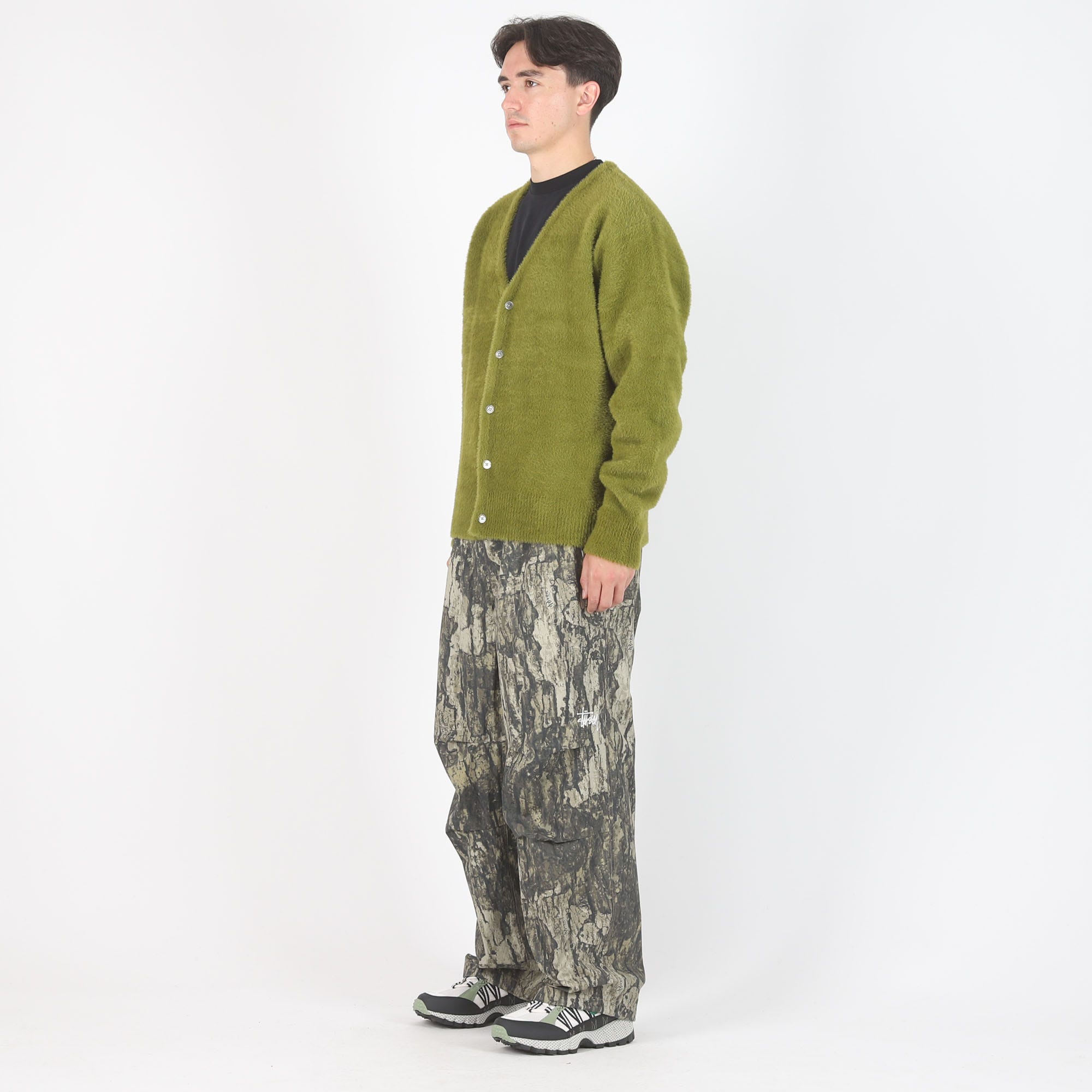 Shaggy clearance cardigan grey