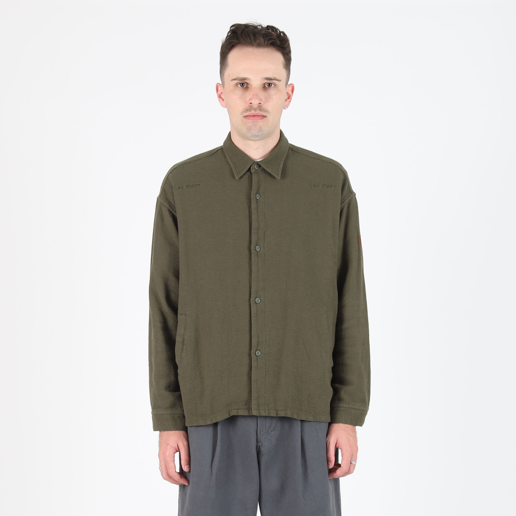 Welt Pockets Big Shirt - Green product photo