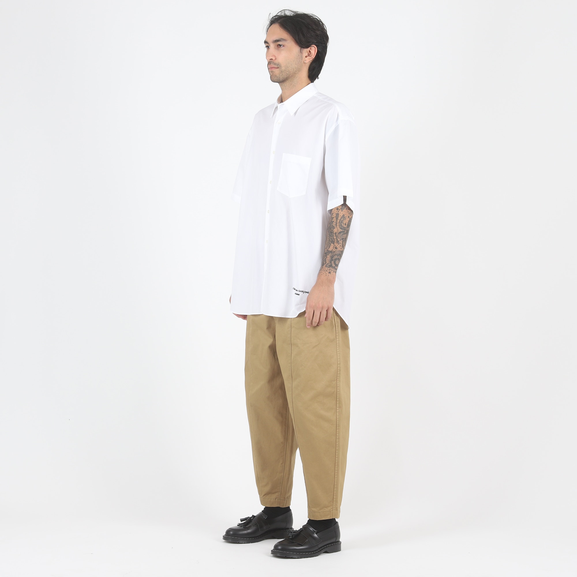 Cotton Broad S/S Shirt - White product photo