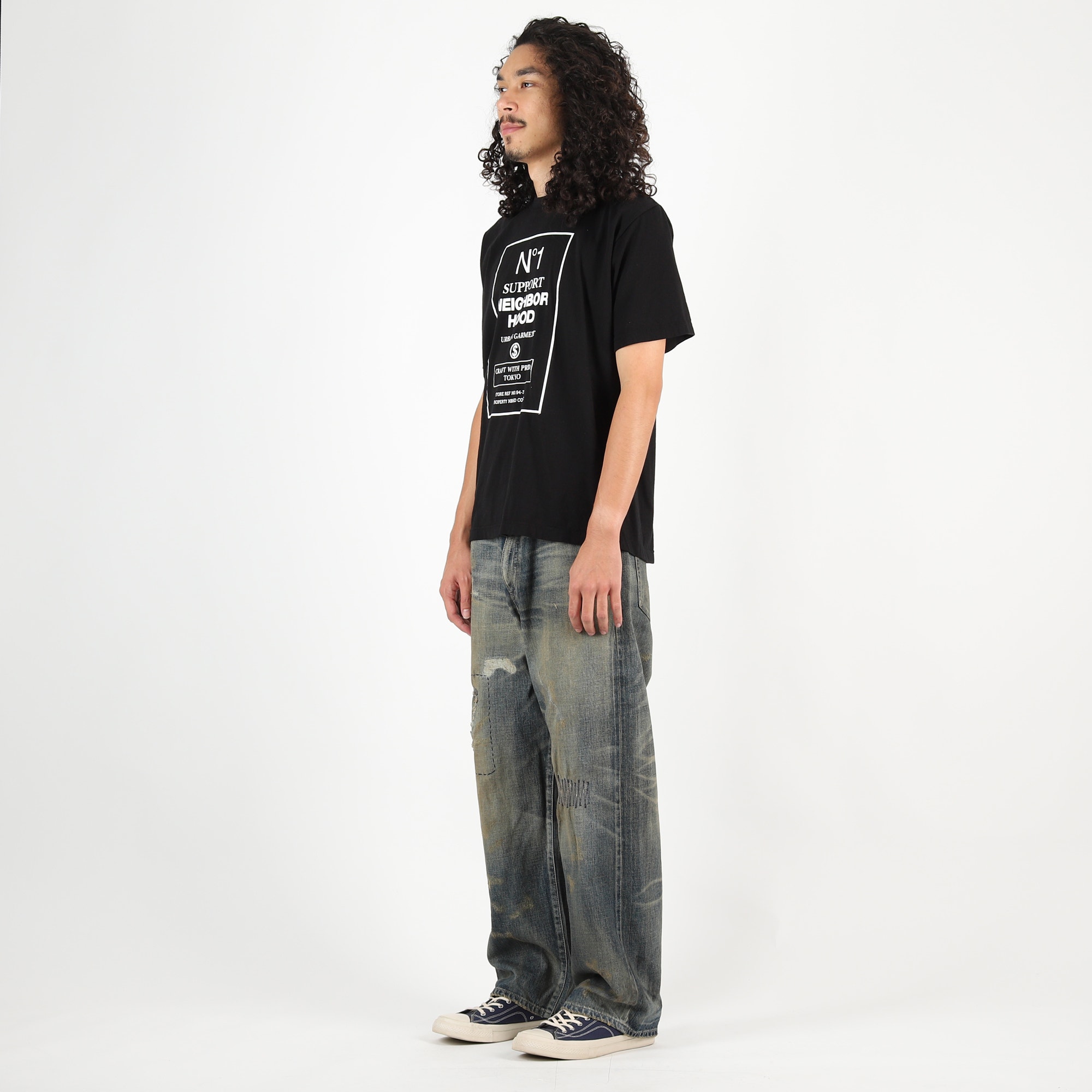 Savage Denim DP Wide Pants - Indigo product photo