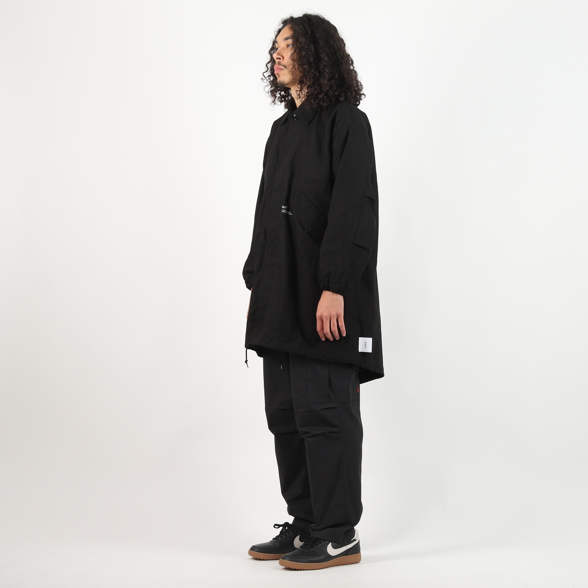 Smock Serge Coat - Black product photo