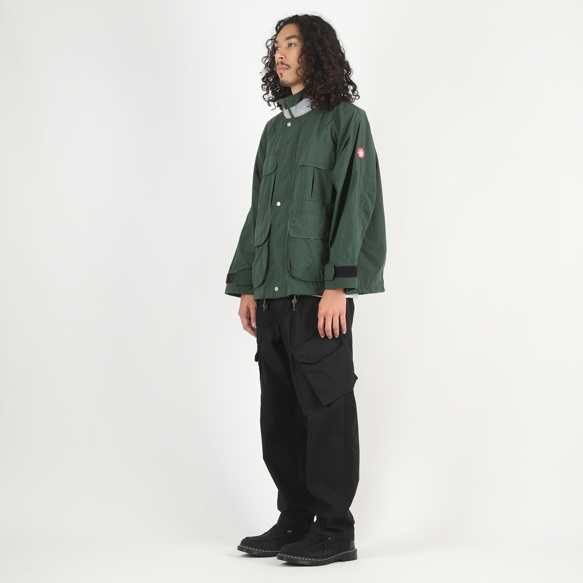 Reflect Collar Zip Jacket - Green product photo