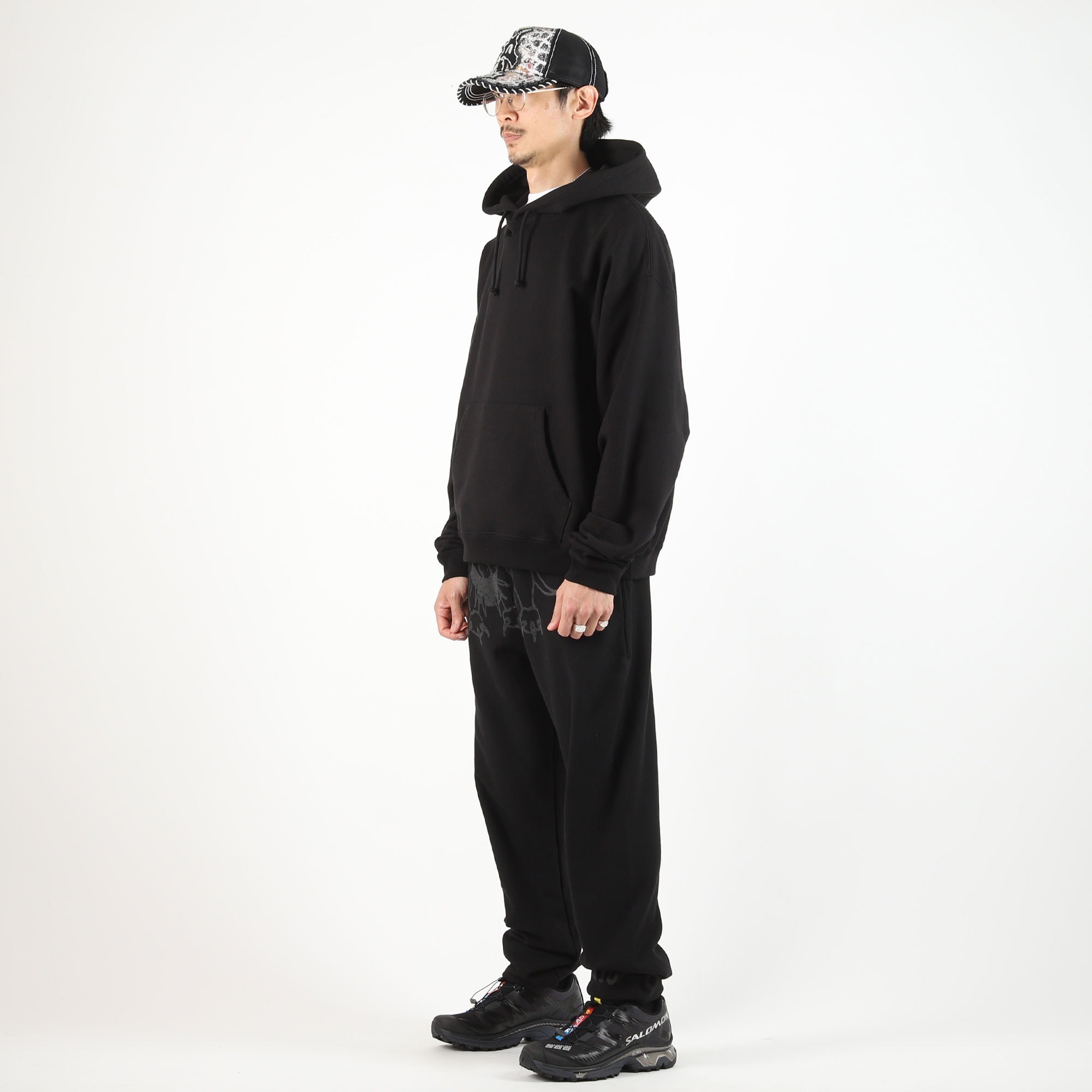 Reflective Finesse Pup Hoodie - Black product photo