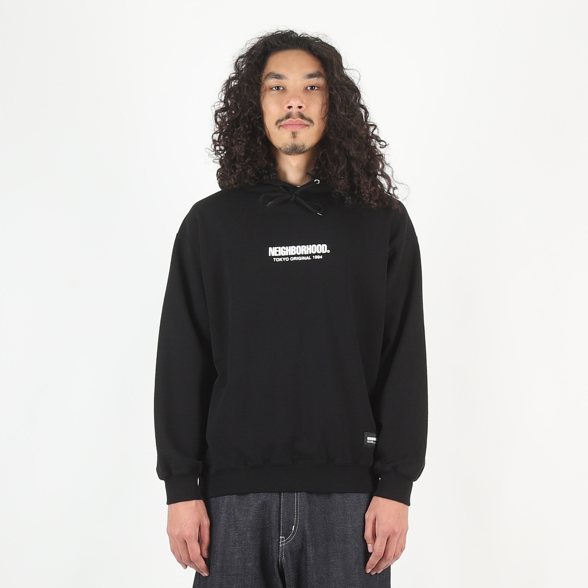 Solid LS Sweat Hoodie - Black product photo