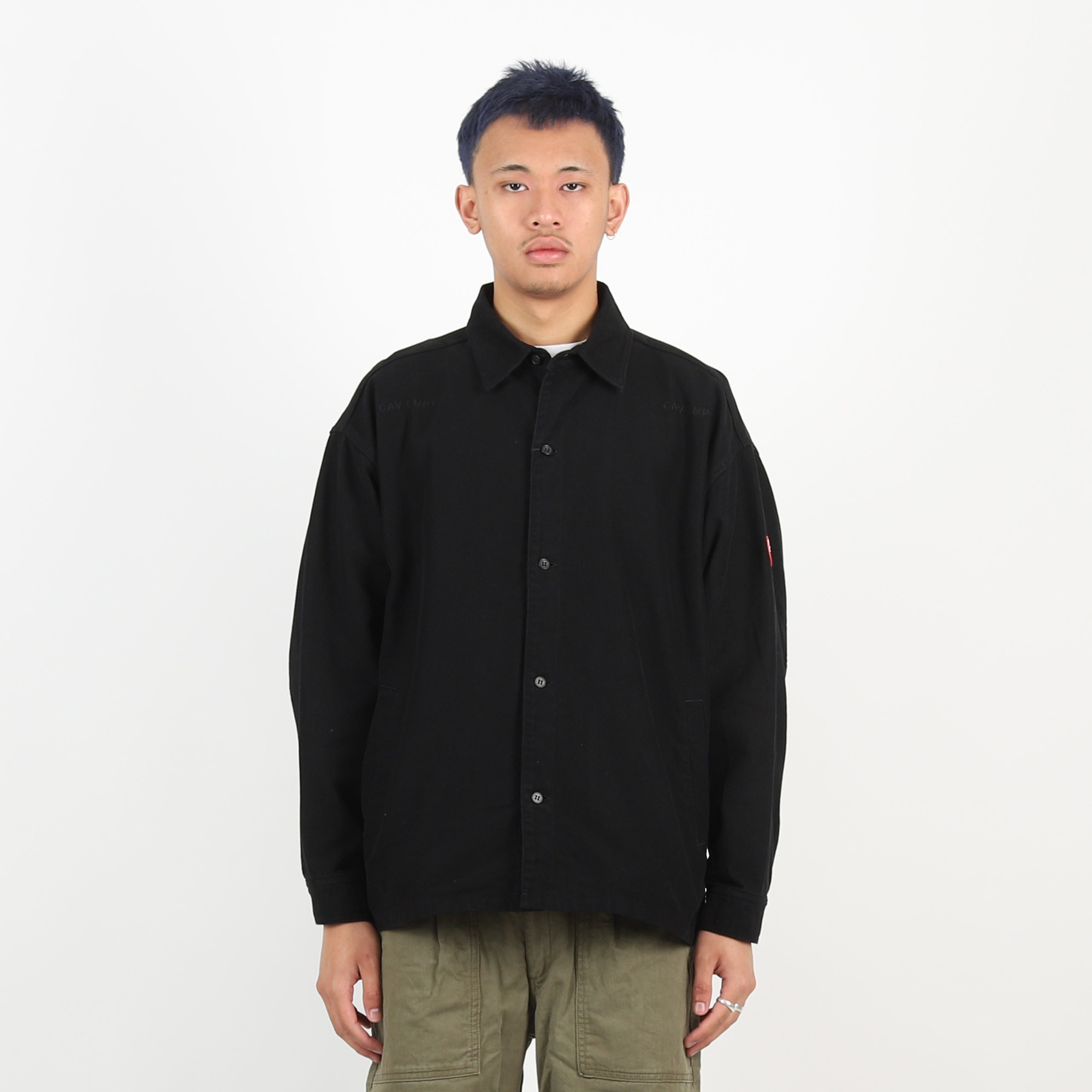 Welt Pockets Big Shirt - Black product photo