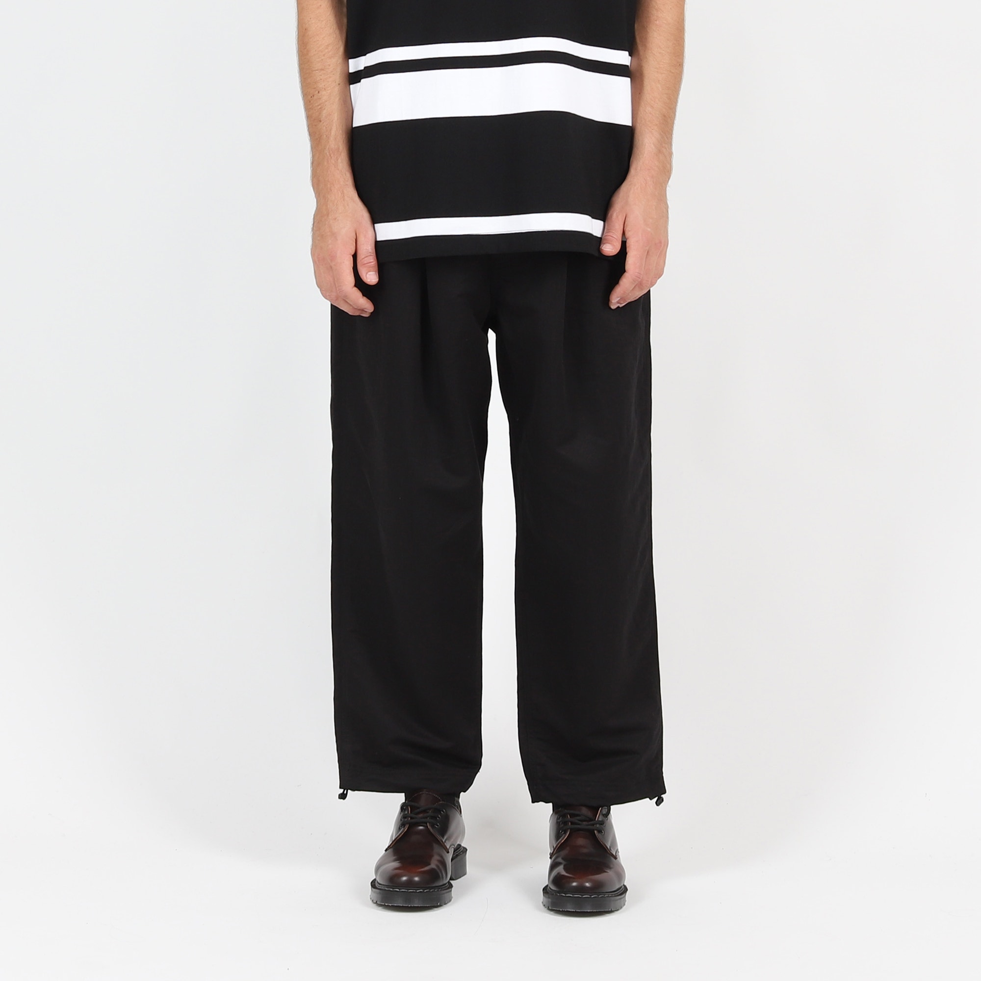 Cotton Linen Twill Pant - Black product photo