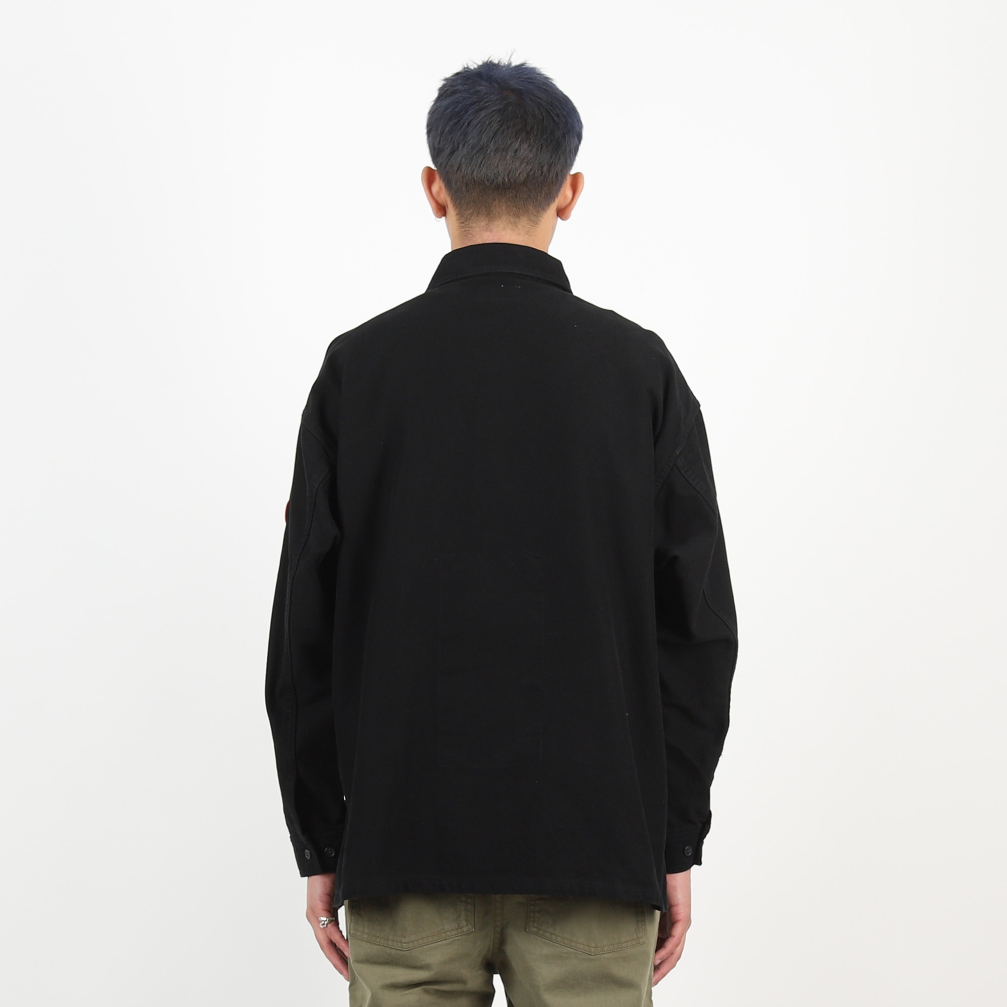 Welt Pockets Big Shirt - Black product photo