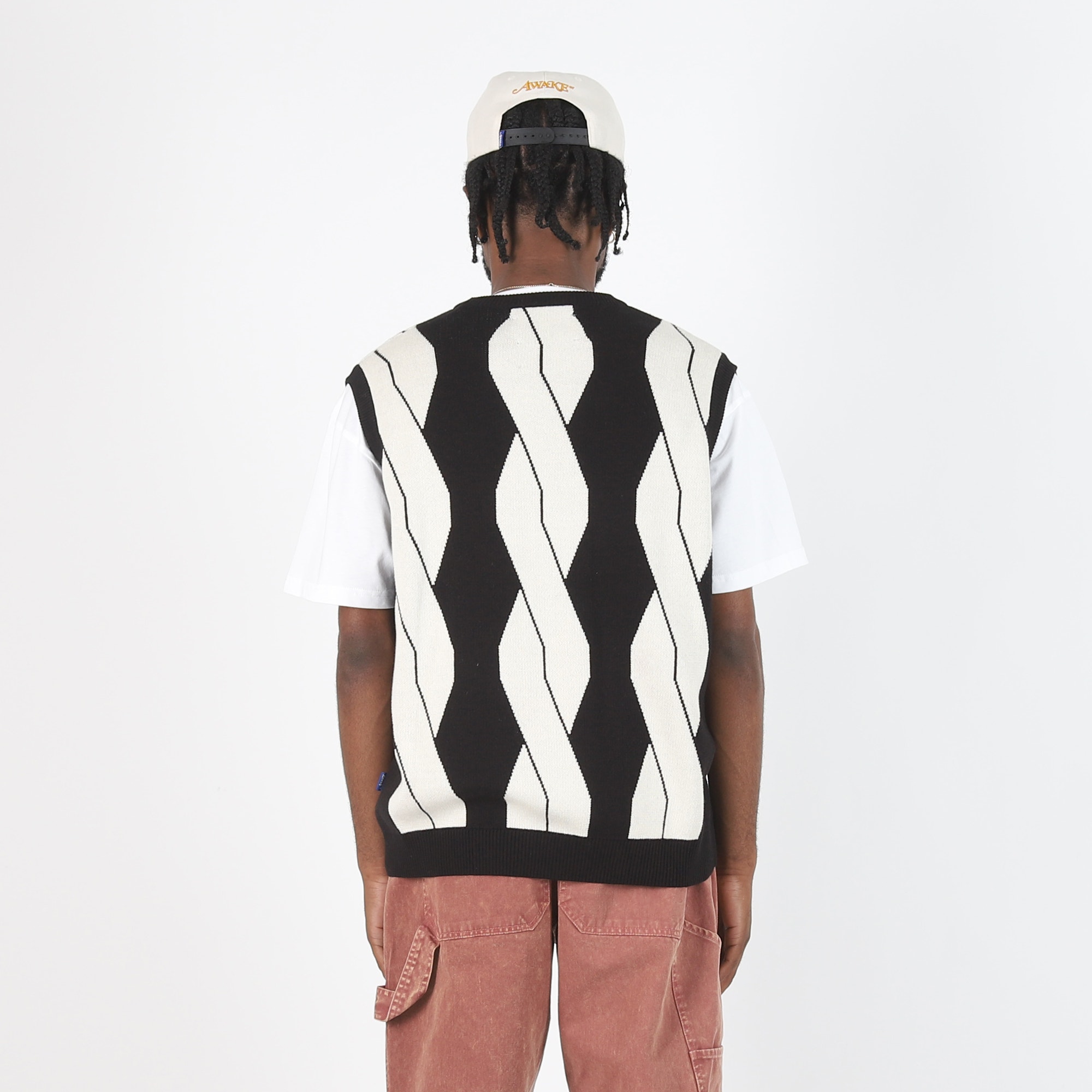 Cable Sweater Vest - Black product photo