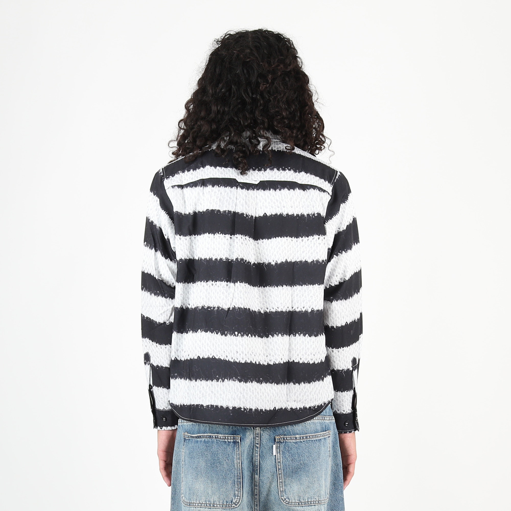Rayon Knit Stripe Shirt - Multi product photo