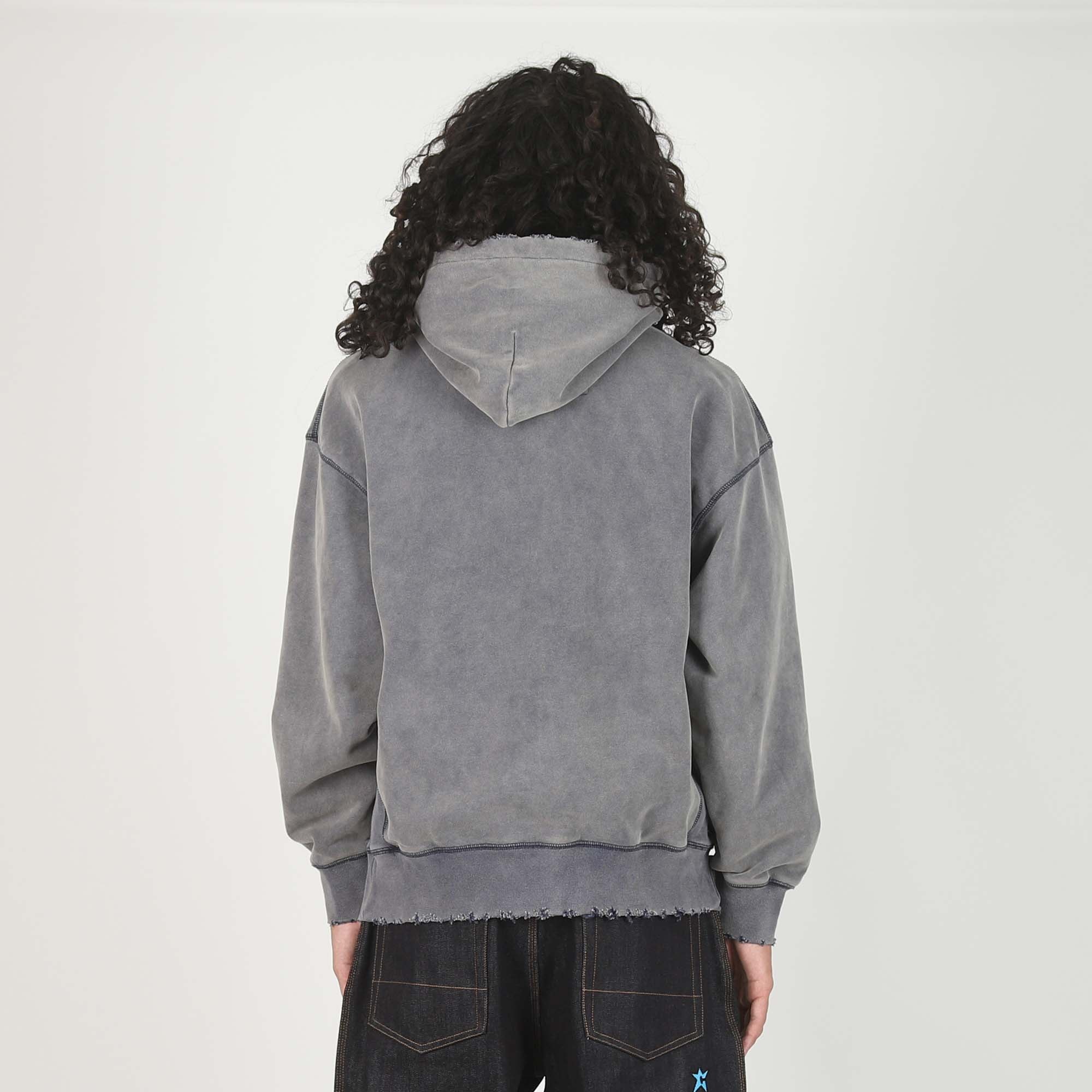 Battered Hoodie - Faded Black product photo