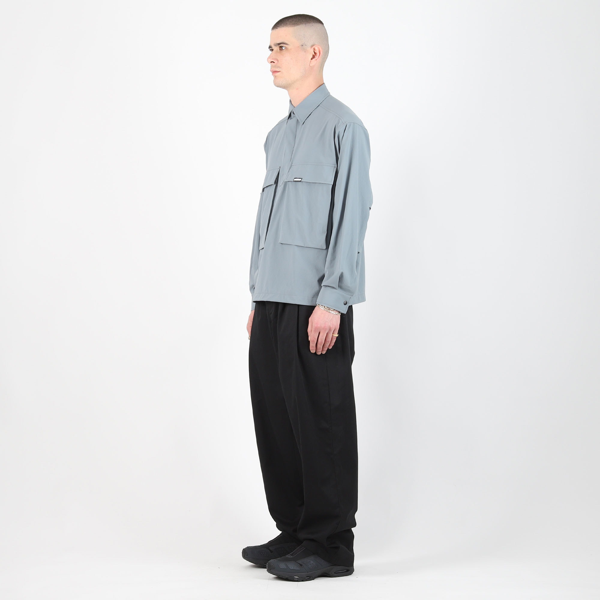 Elastic Waist Baggy Pant - Black product photo