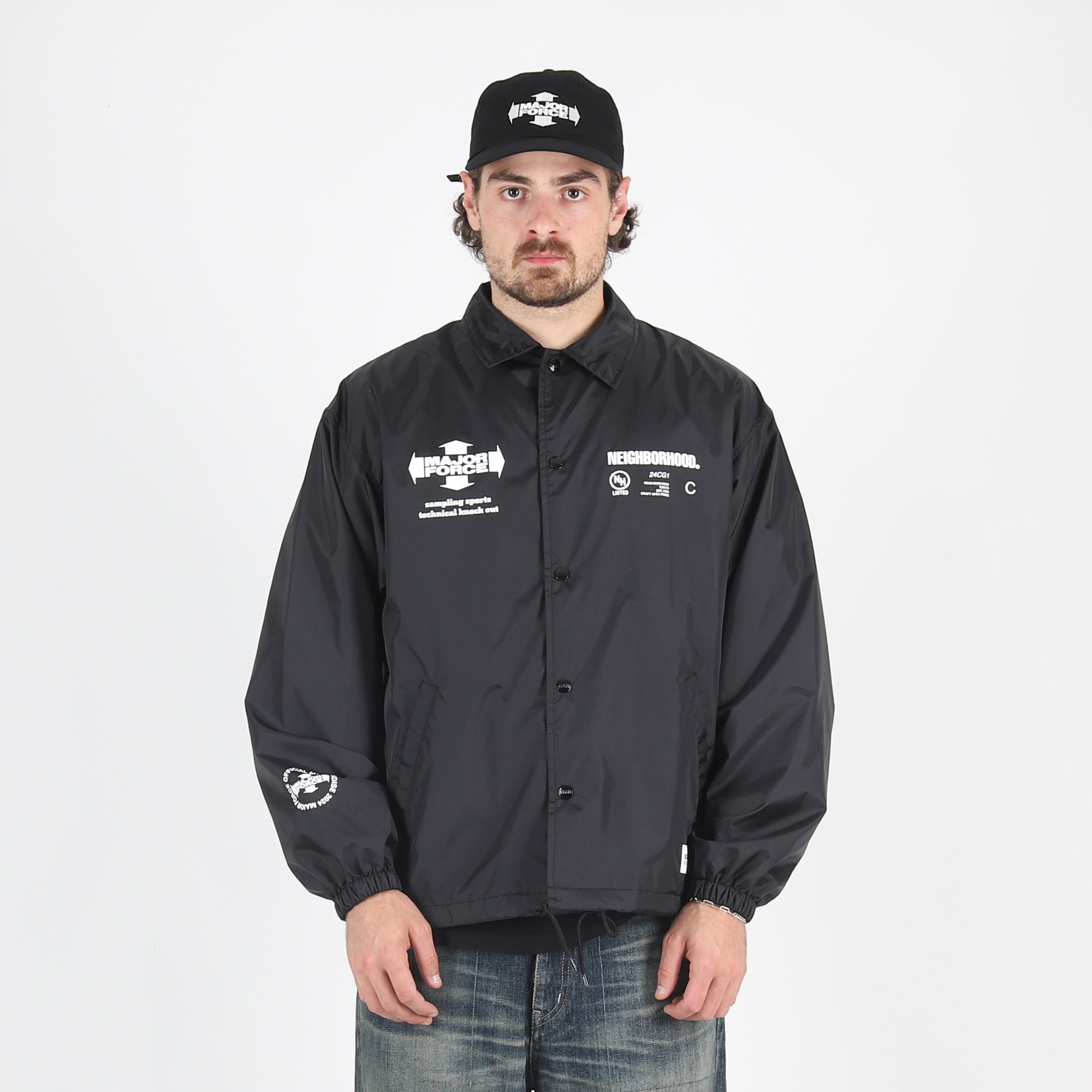 NH X Major Force Windbreaker Jacket - Black product photo