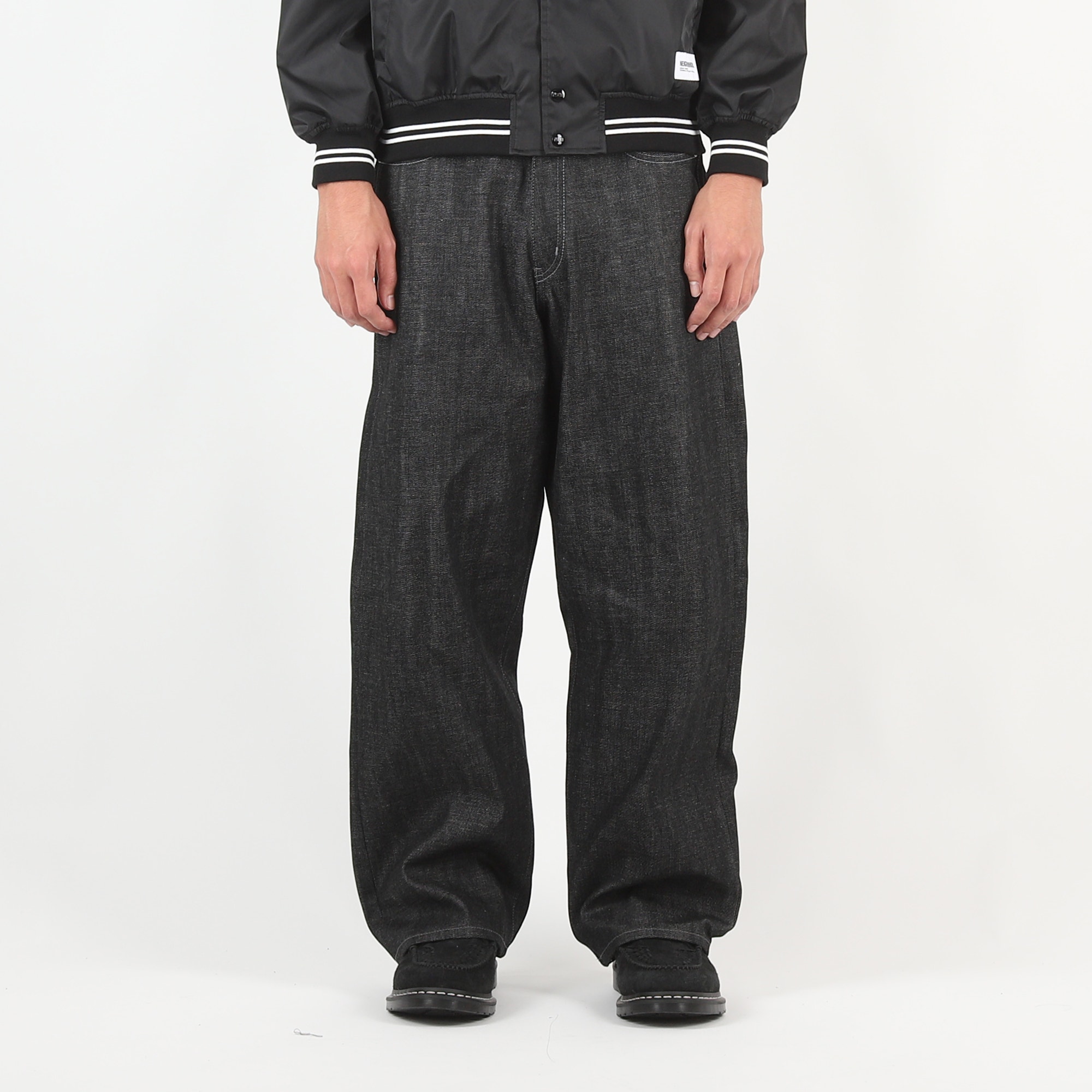 Rigid Denim DP Wide Pants - Black product photo