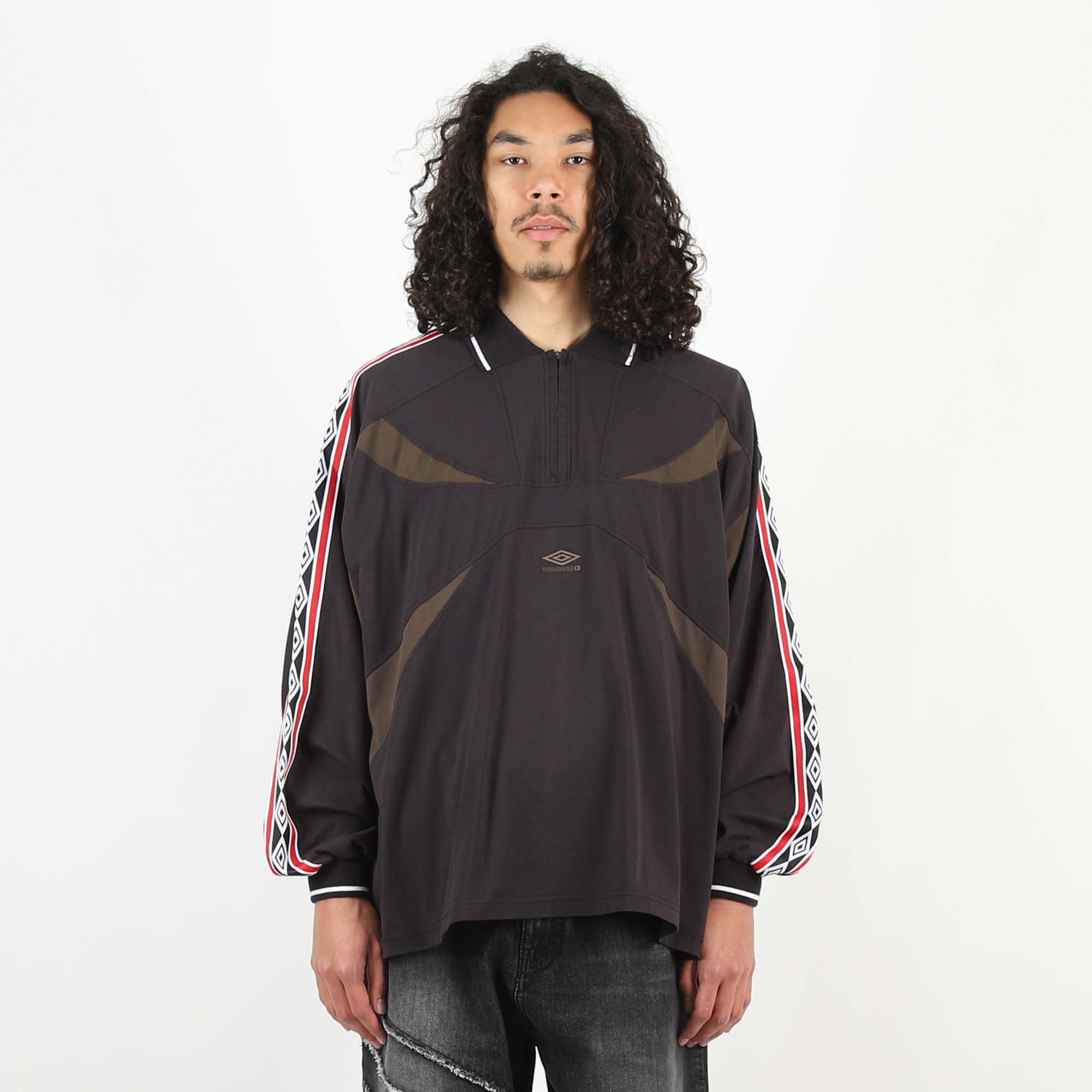 Taped Polo Washed T-Shirt - Black product photo