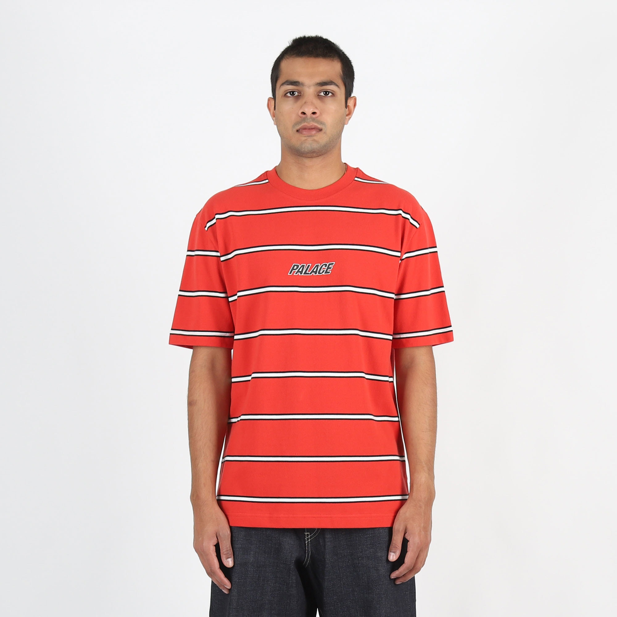 Duo Stripe T-Shirt - Truest Red product photo