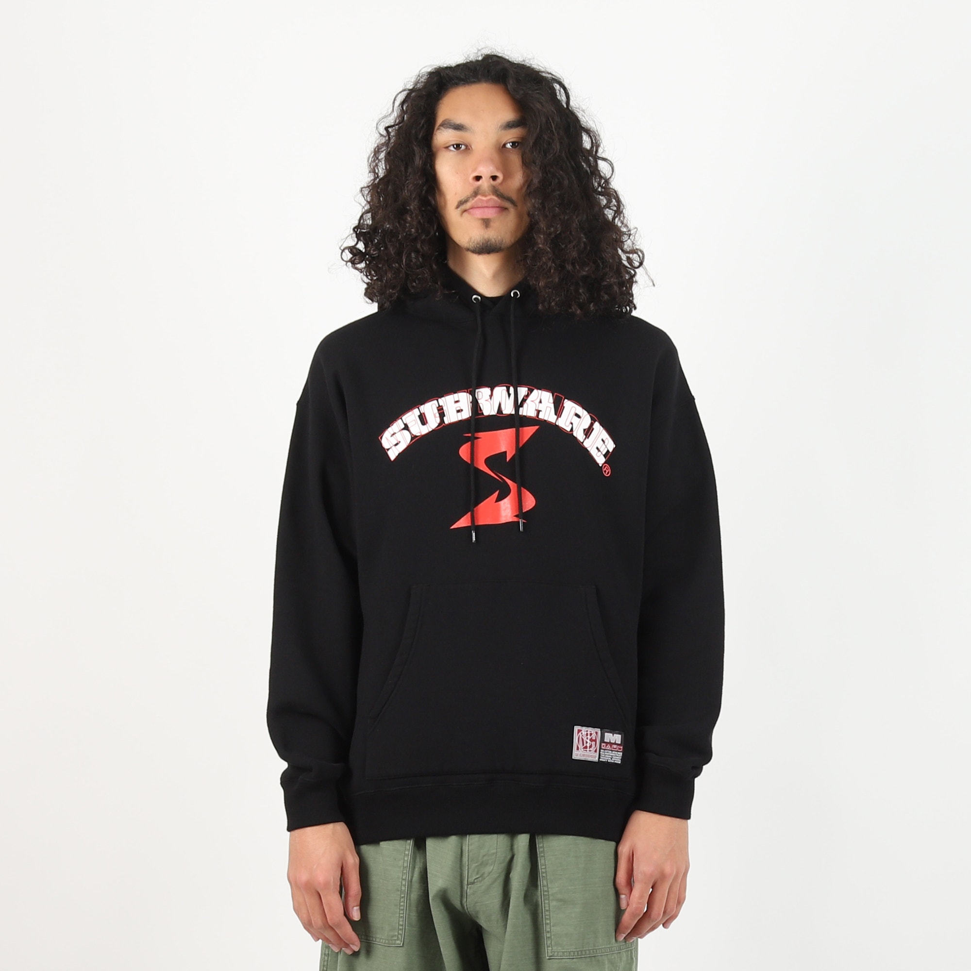 NH X SUBWARE LS Hooded Sweat - Black product photo