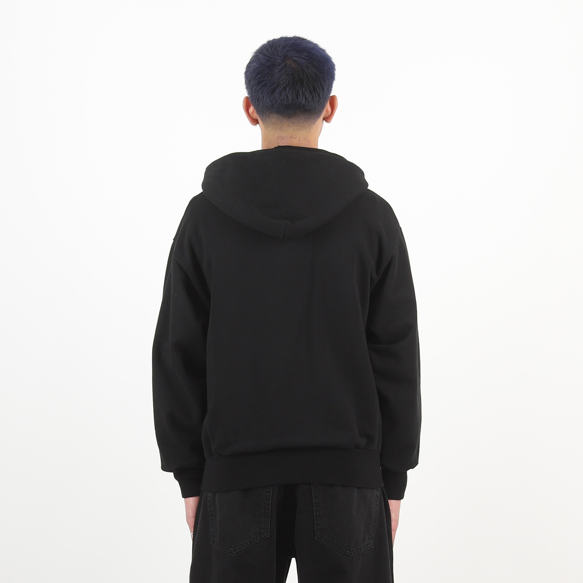 Mini Alien Zip Through Hood - Black product photo