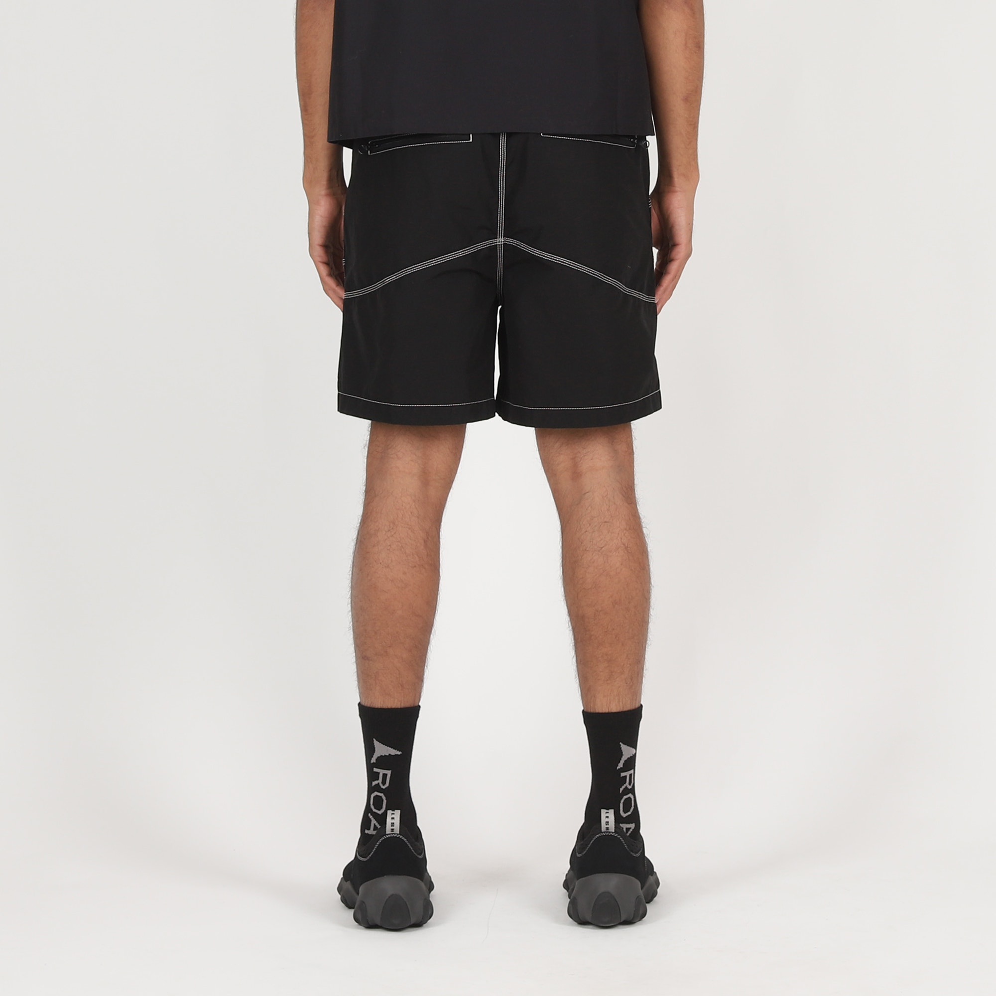 Triple Needle Bishop Short - Black product photo