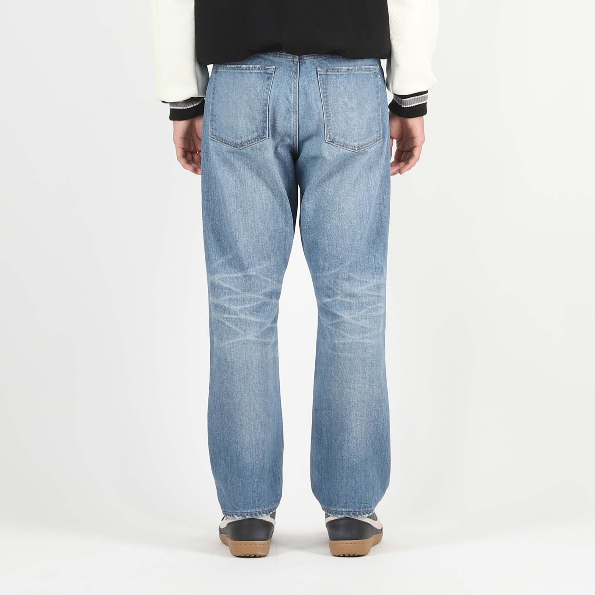 Twin Sta Relaxed Fit Denim Pants - Light Indigo product photo