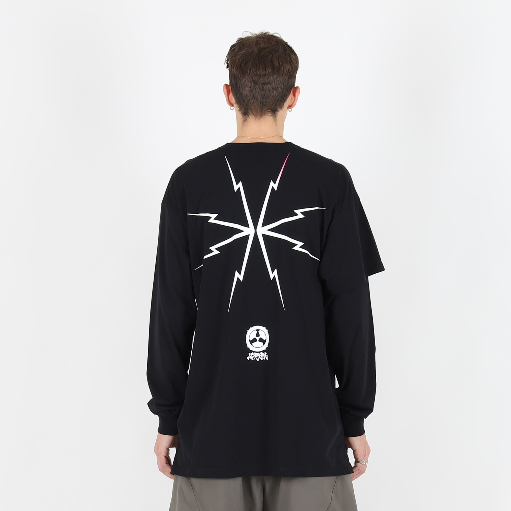 Pima Cotton L/S T-Shirt - Black product photo