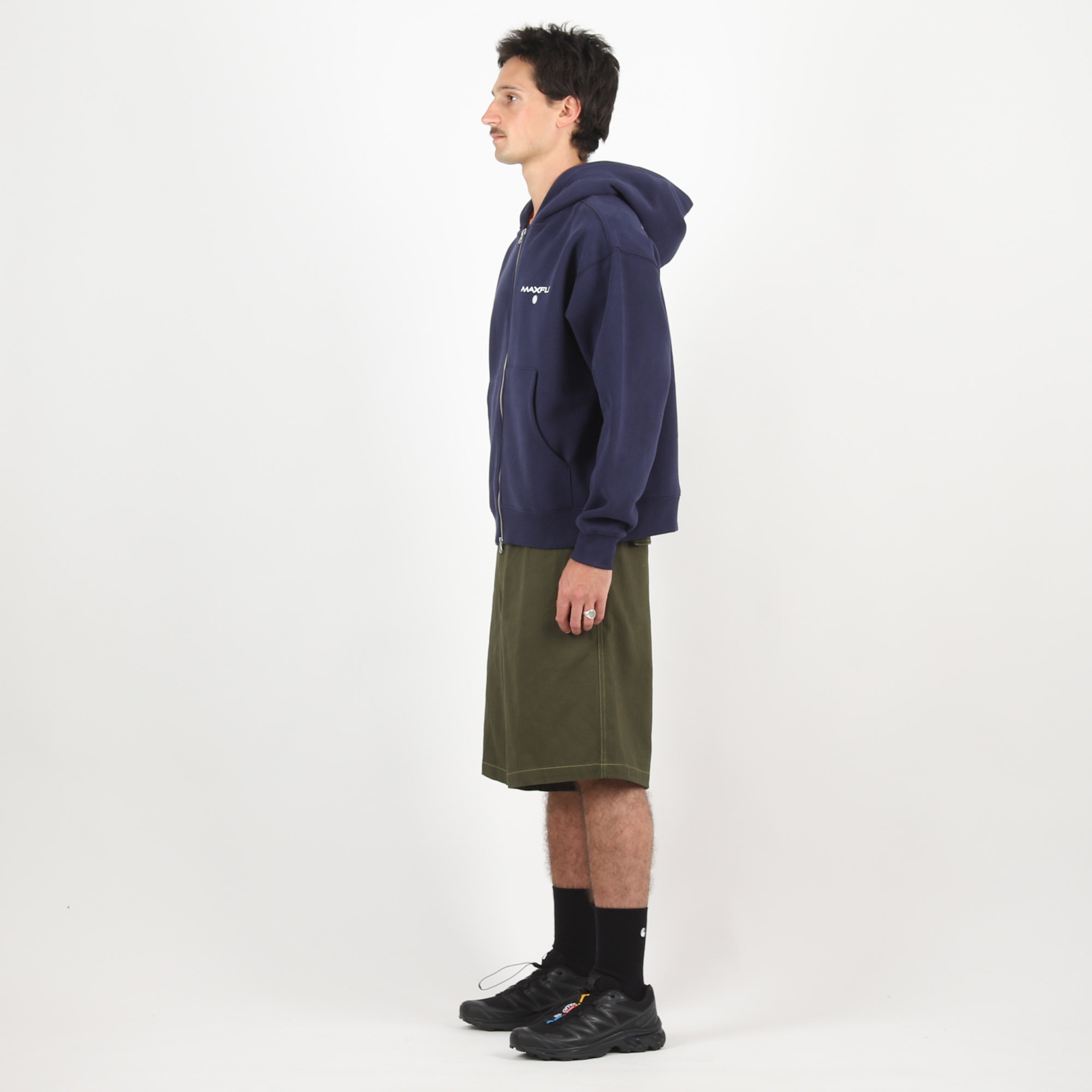 Maxfli Zip Hooded Sweatshirt - Navy product photo