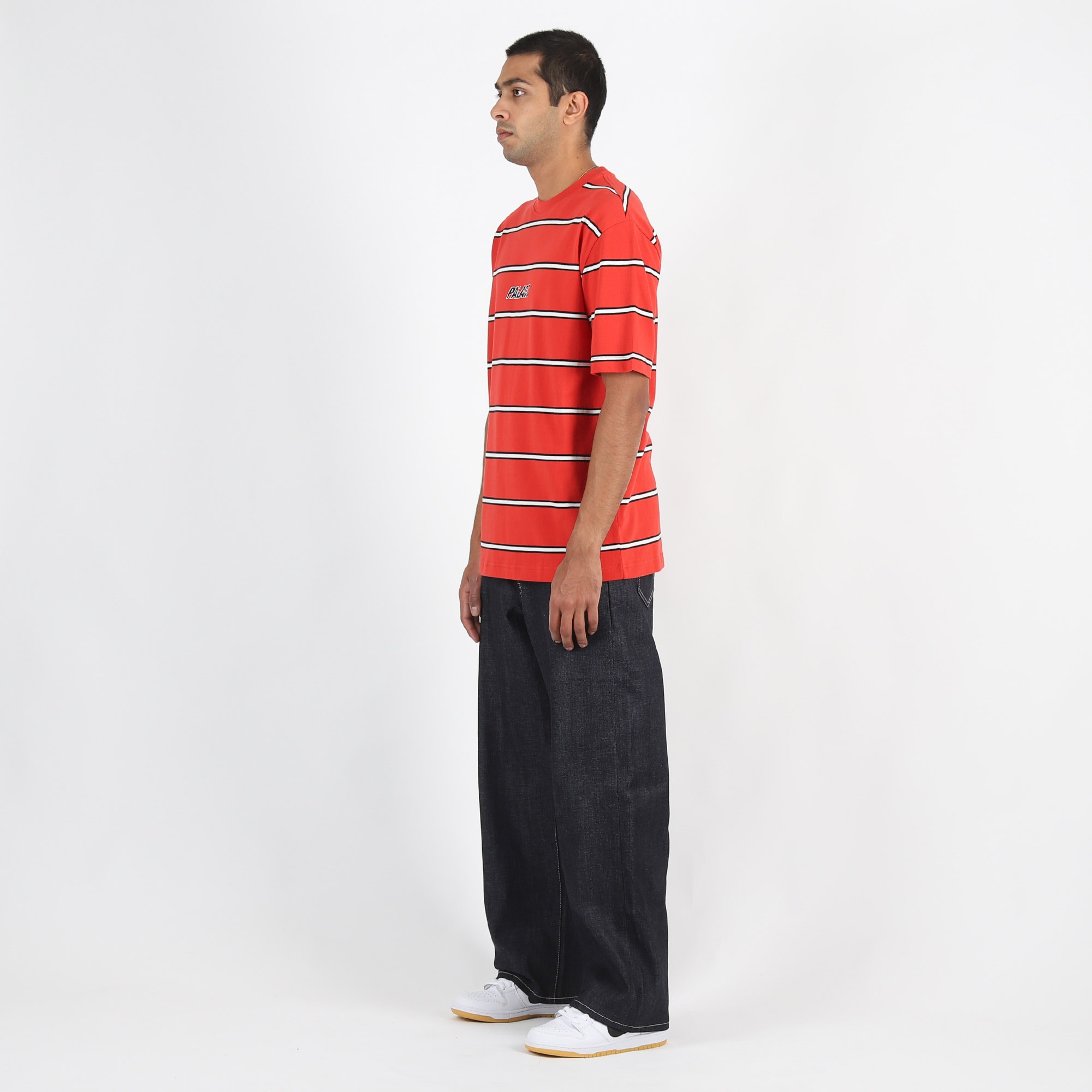 Duo Stripe T-Shirt - Truest Red product photo