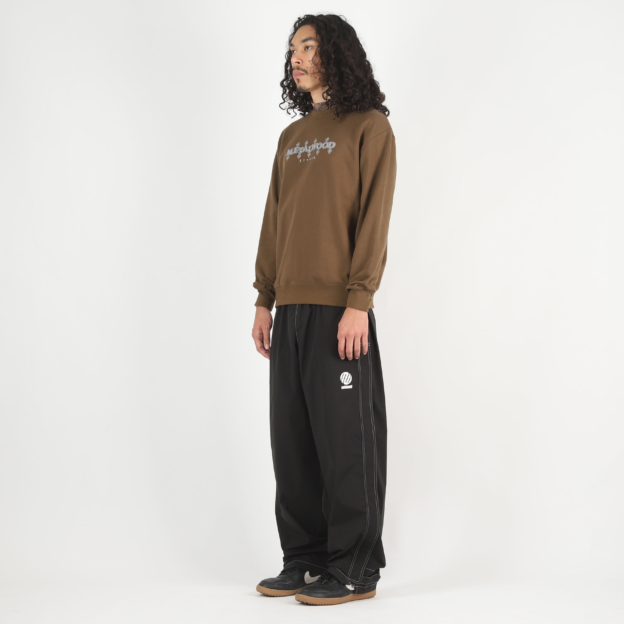 Diamonds Crewneck Sweatshirt - Mud product photo