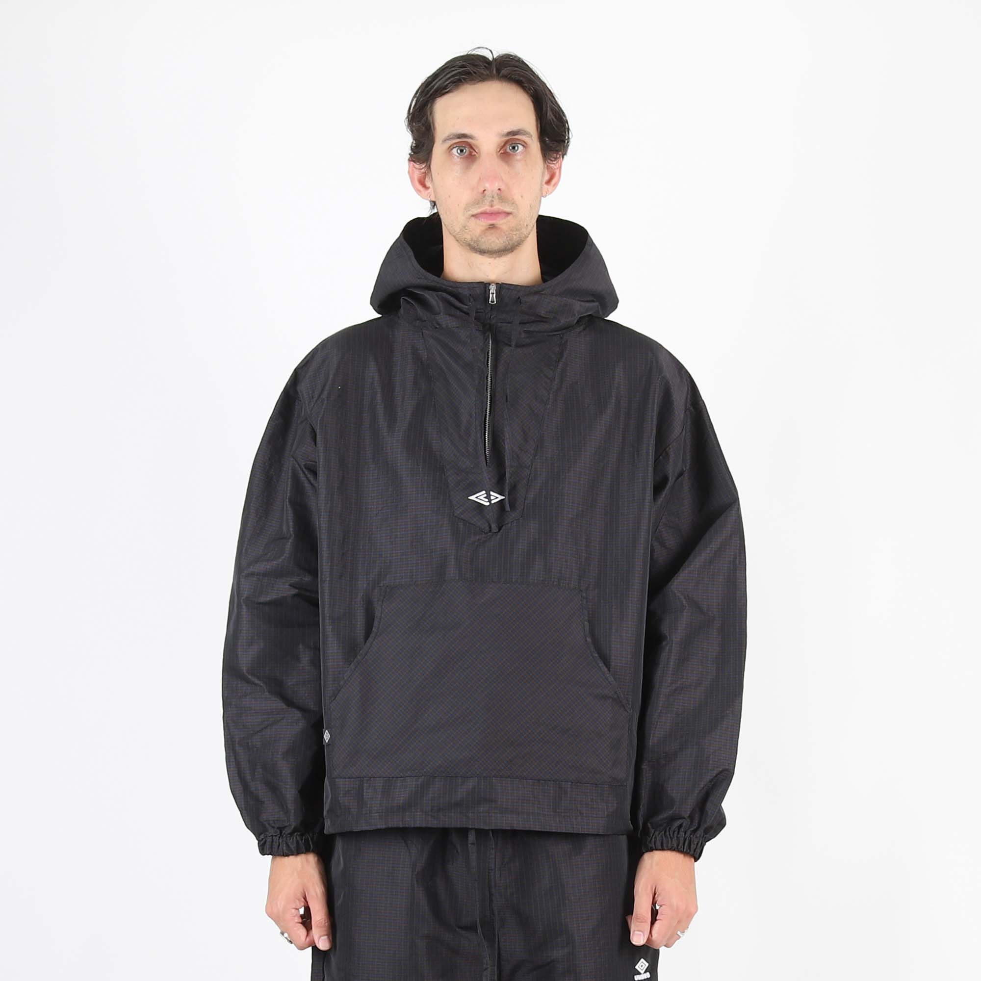 Check Mask Anorak - Navy/Dark Brown product photo