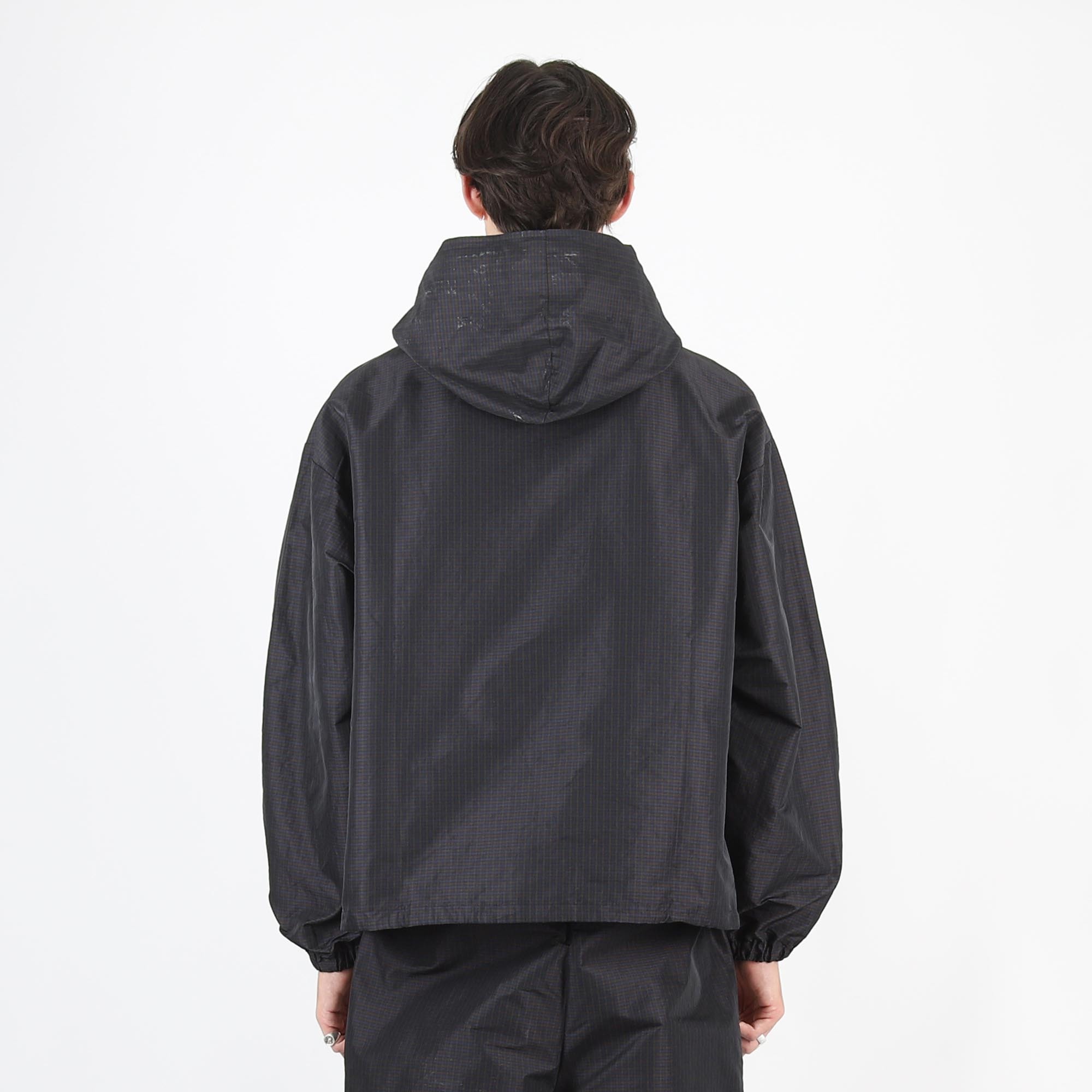 Check Mask Anorak - Navy/Dark Brown product photo