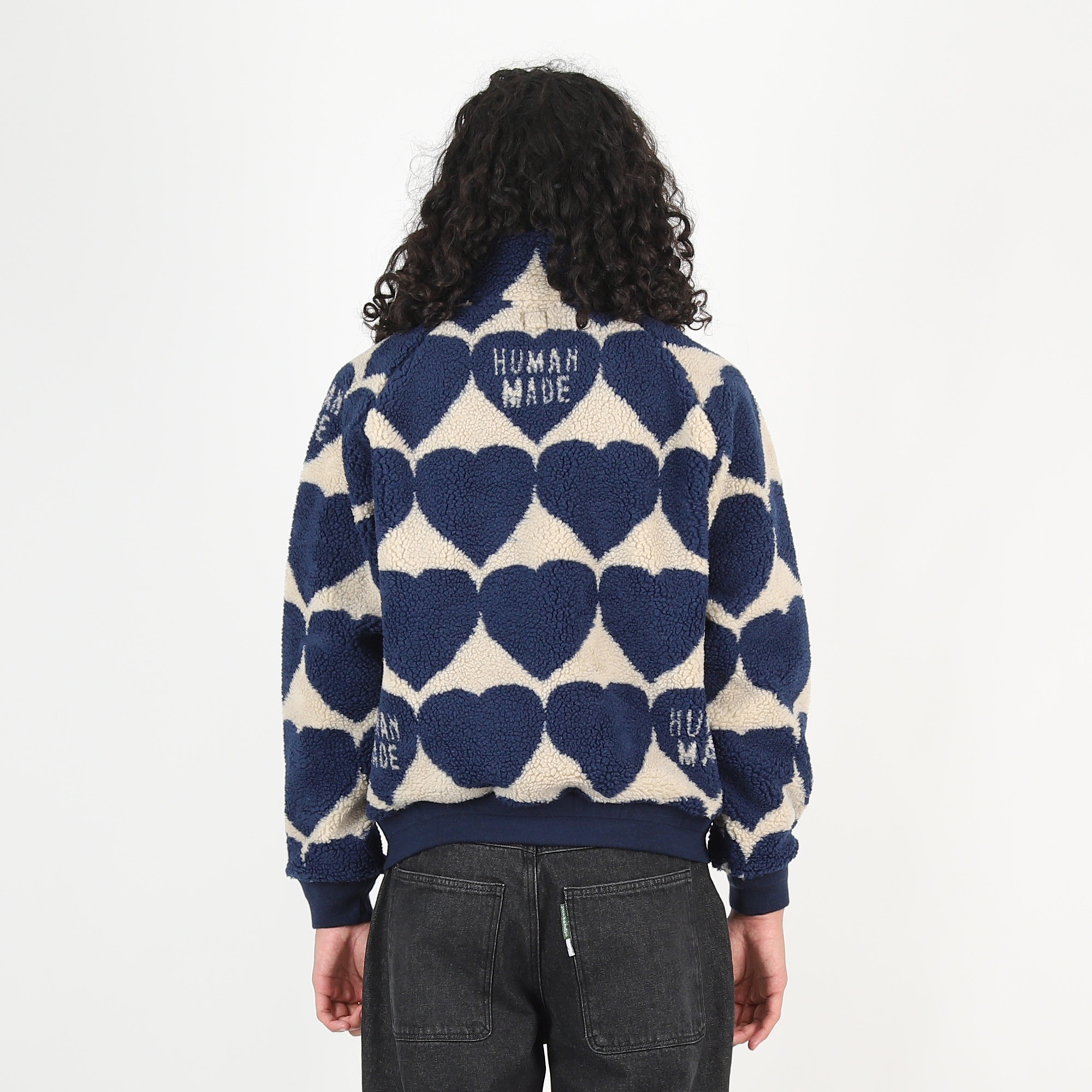 Heart Fleece Jacket - Blue product photo