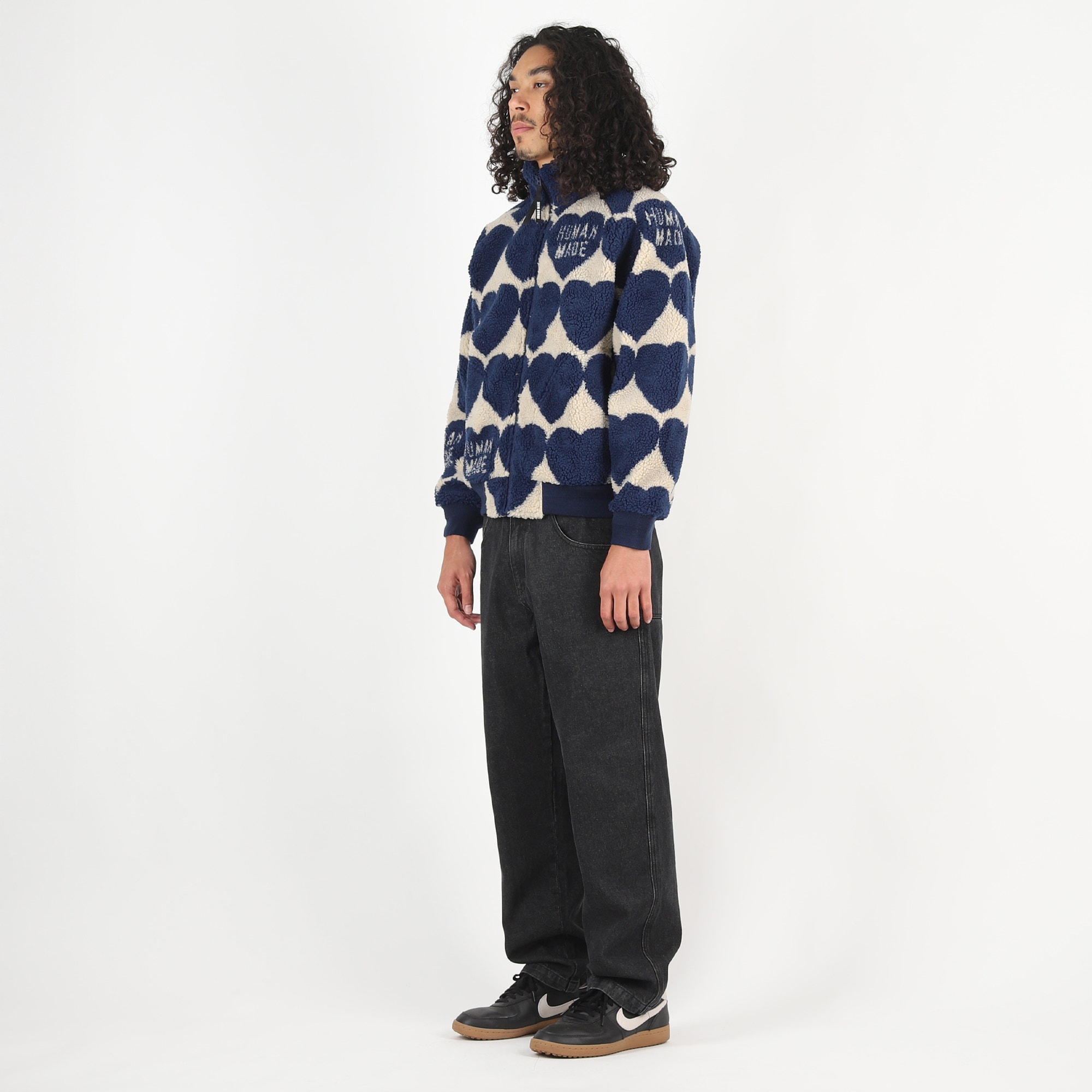 Heart Fleece Jacket - Blue product photo