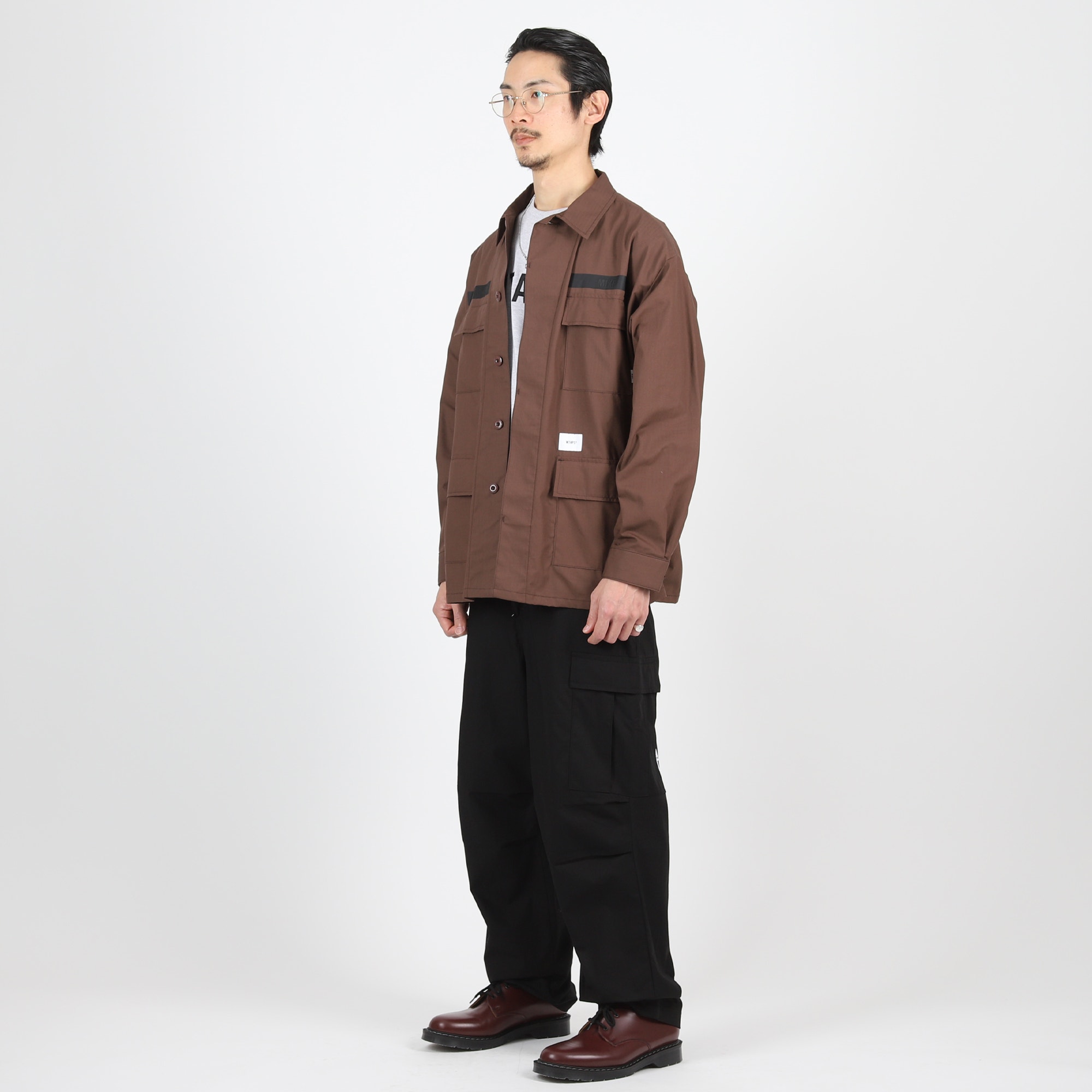 JMOD 01 LS Cotton Ripstop Shirt - Brown product photo