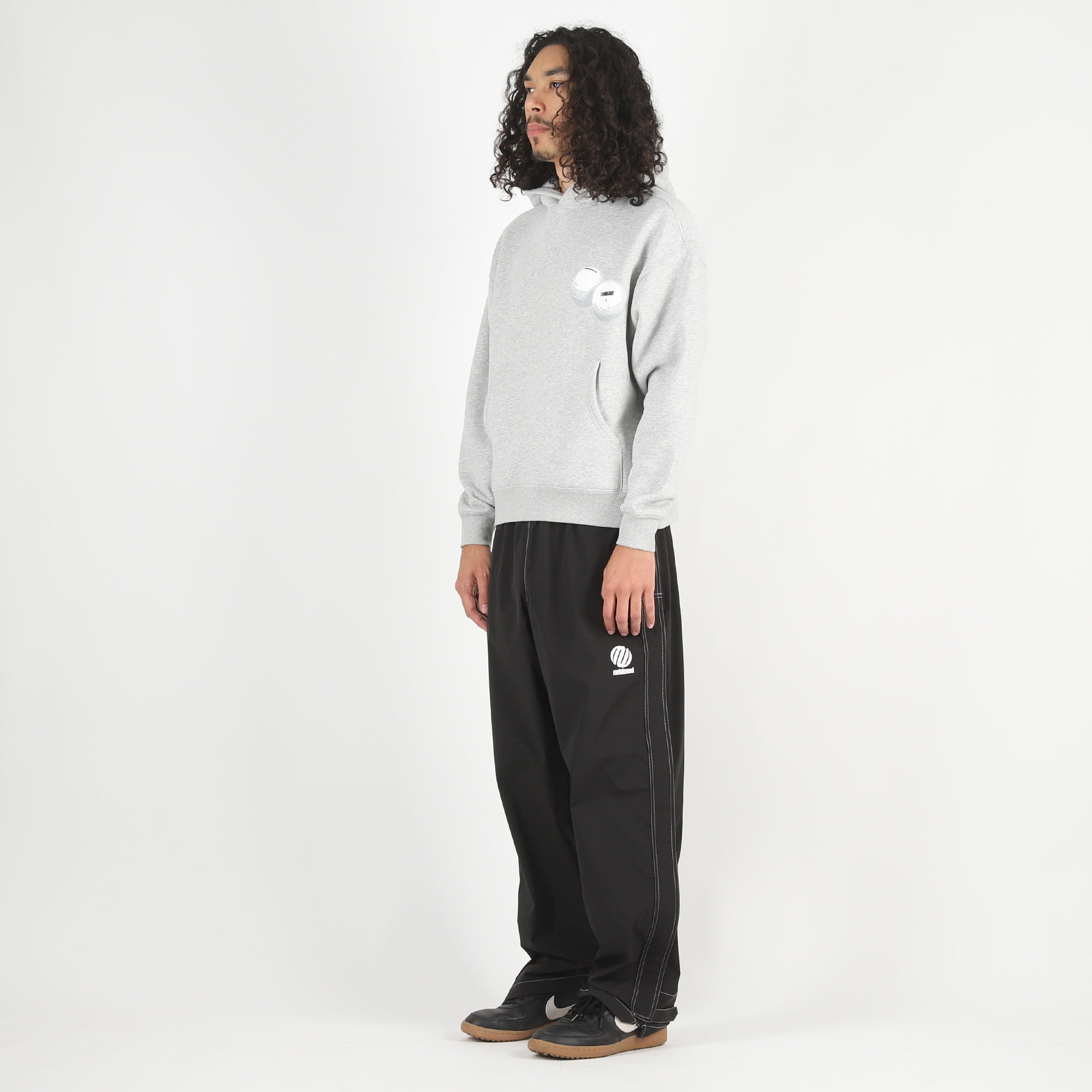 Grab Your Balls Hooded Sweat - Heather Grey product photo